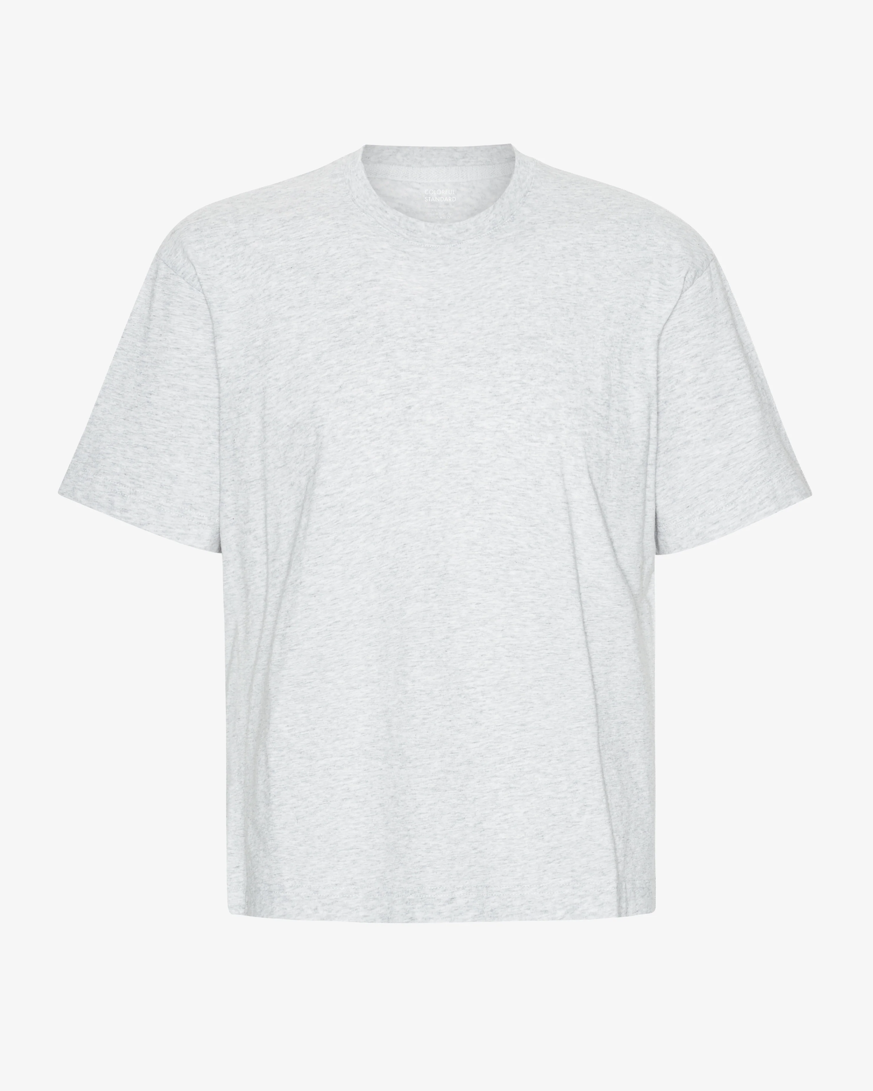 Oversized Organic T-Shirt - Snow Melange