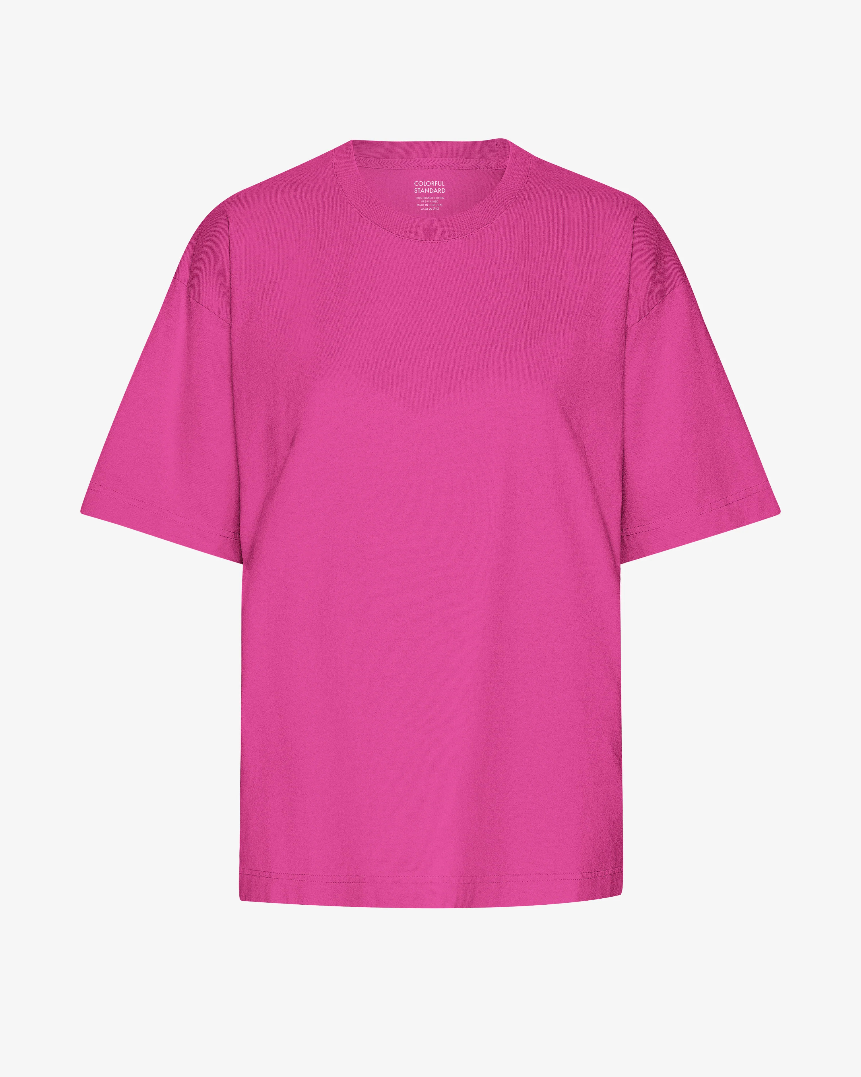 Oversized Organic T-Shirt - Magenta Blaze