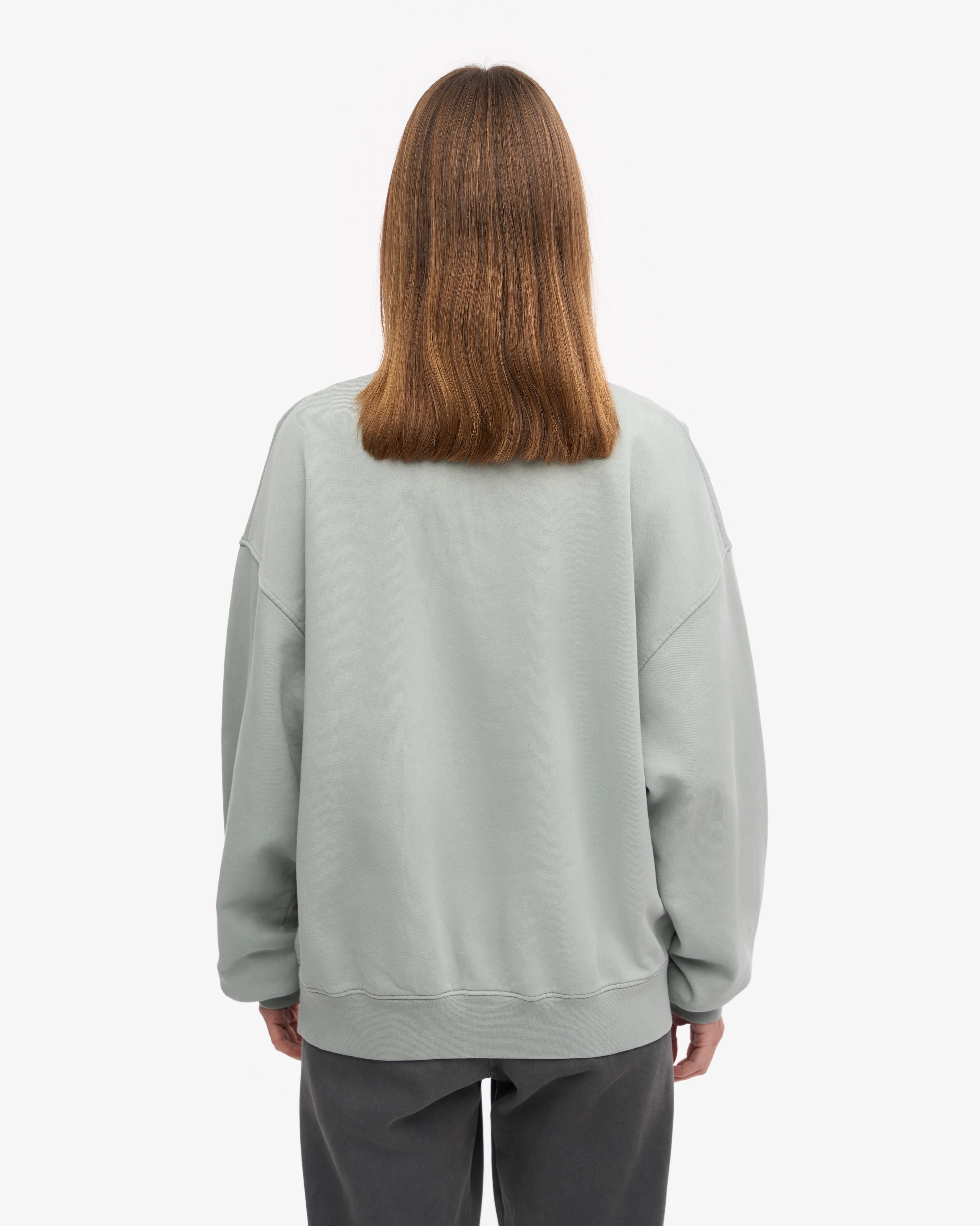Organic Oversized Crew - Steel Blue