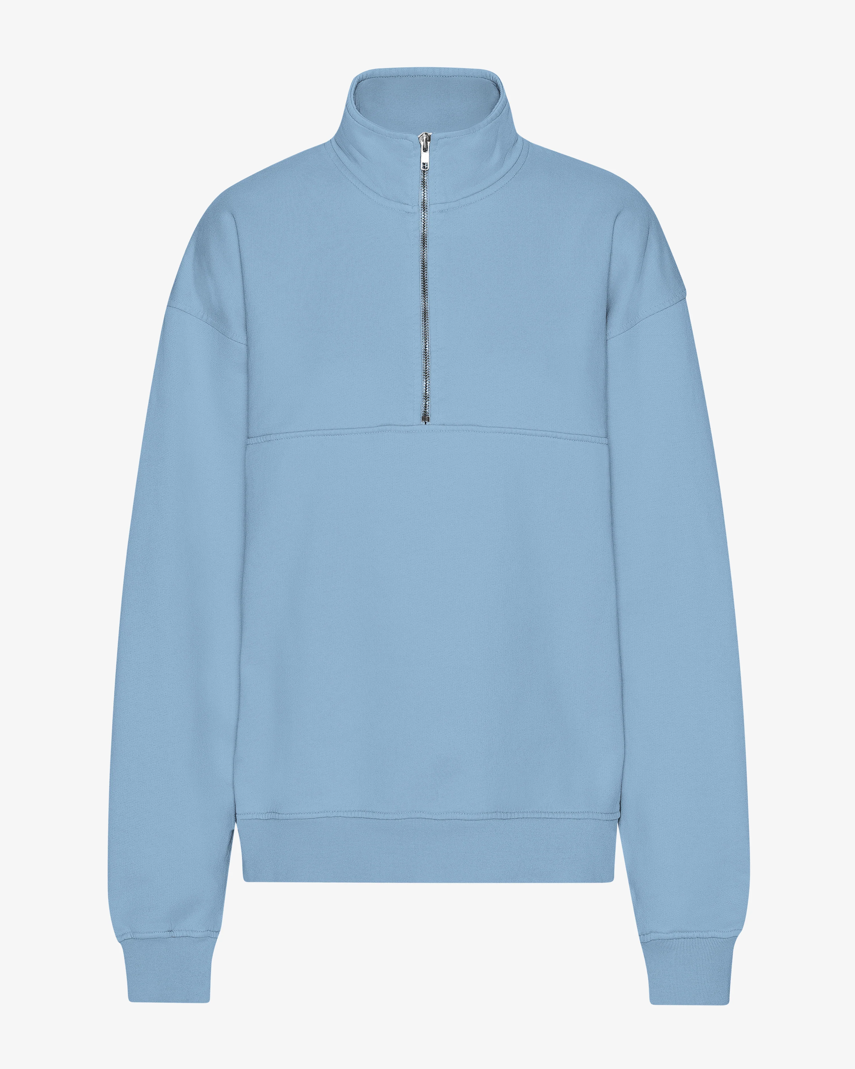 Organic Quarter Zip - Seaside Blue