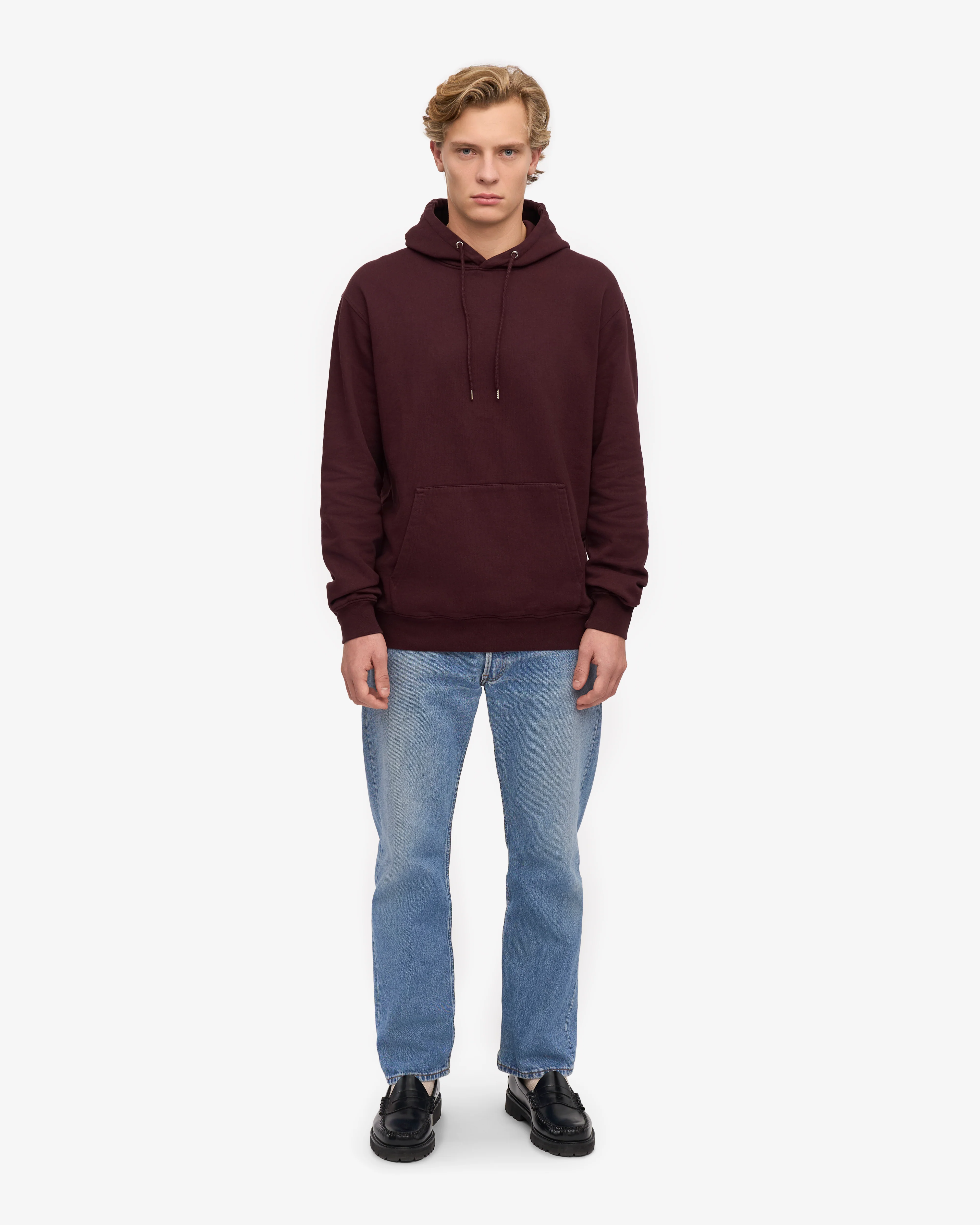 Classic Organic Hood - Oxblood Red