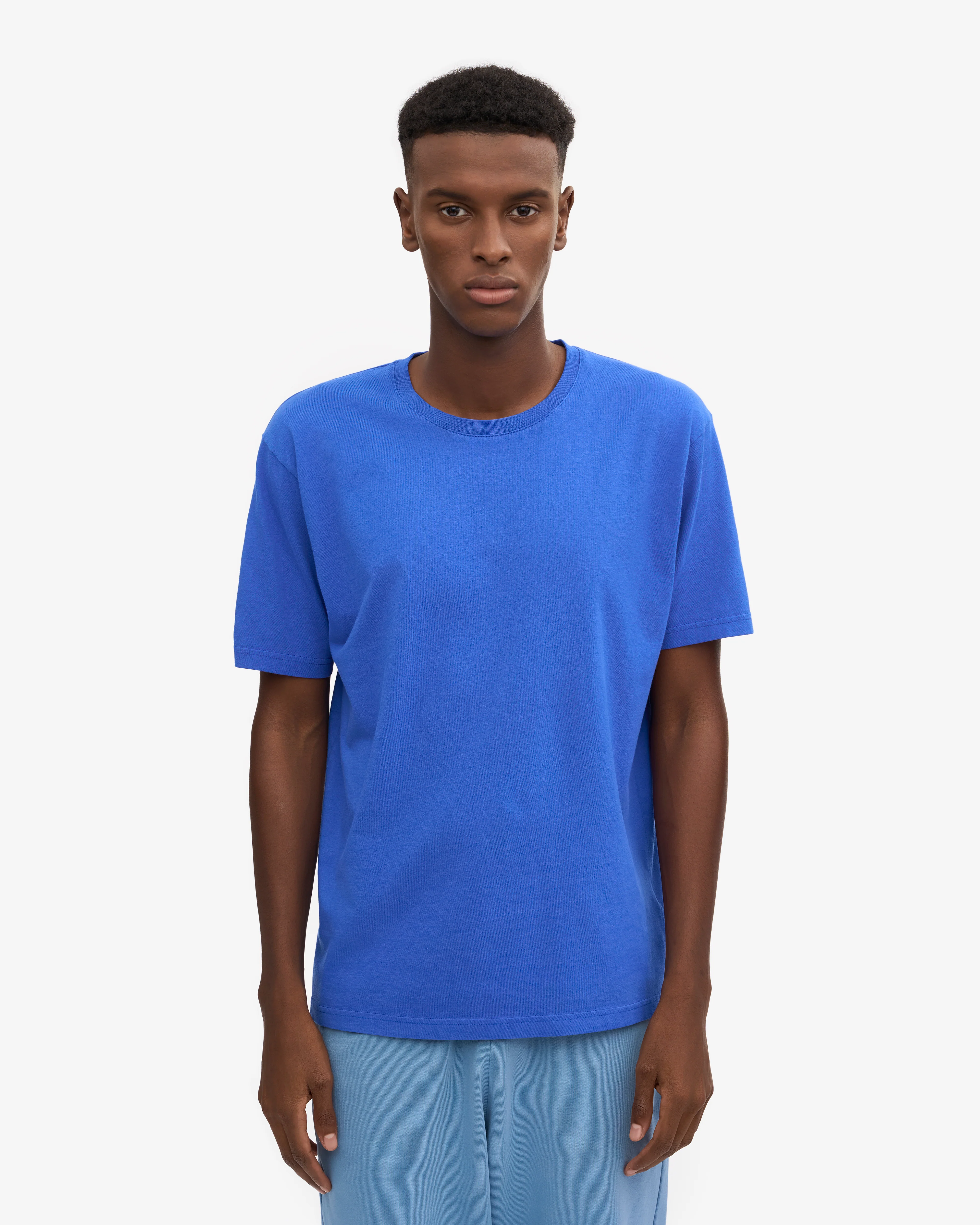 Oversized Organic T-Shirt - Sapphire Blue