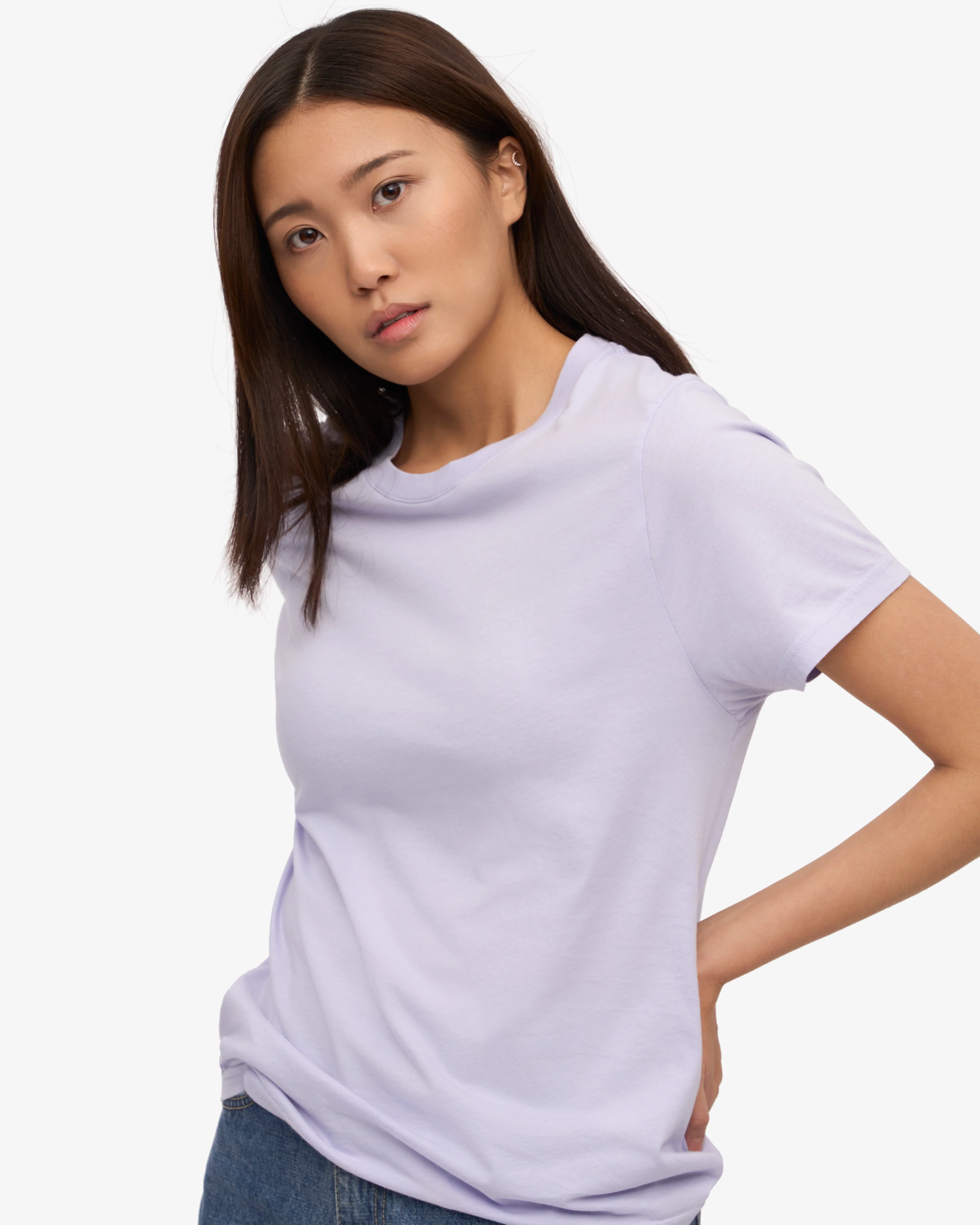 Women Light Organic Tee - Soft Lavender