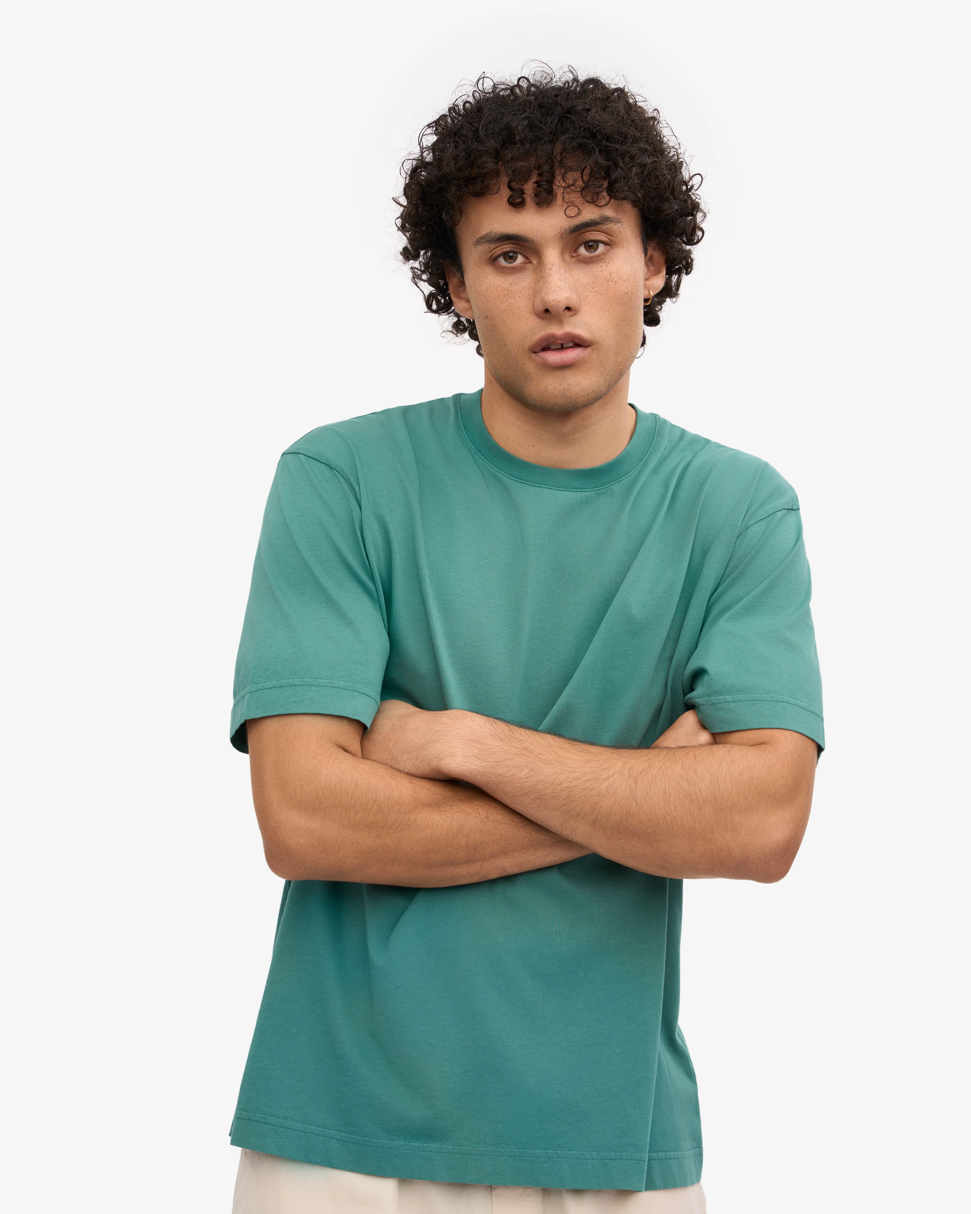 Oversized Organic T-Shirt - Pine Green