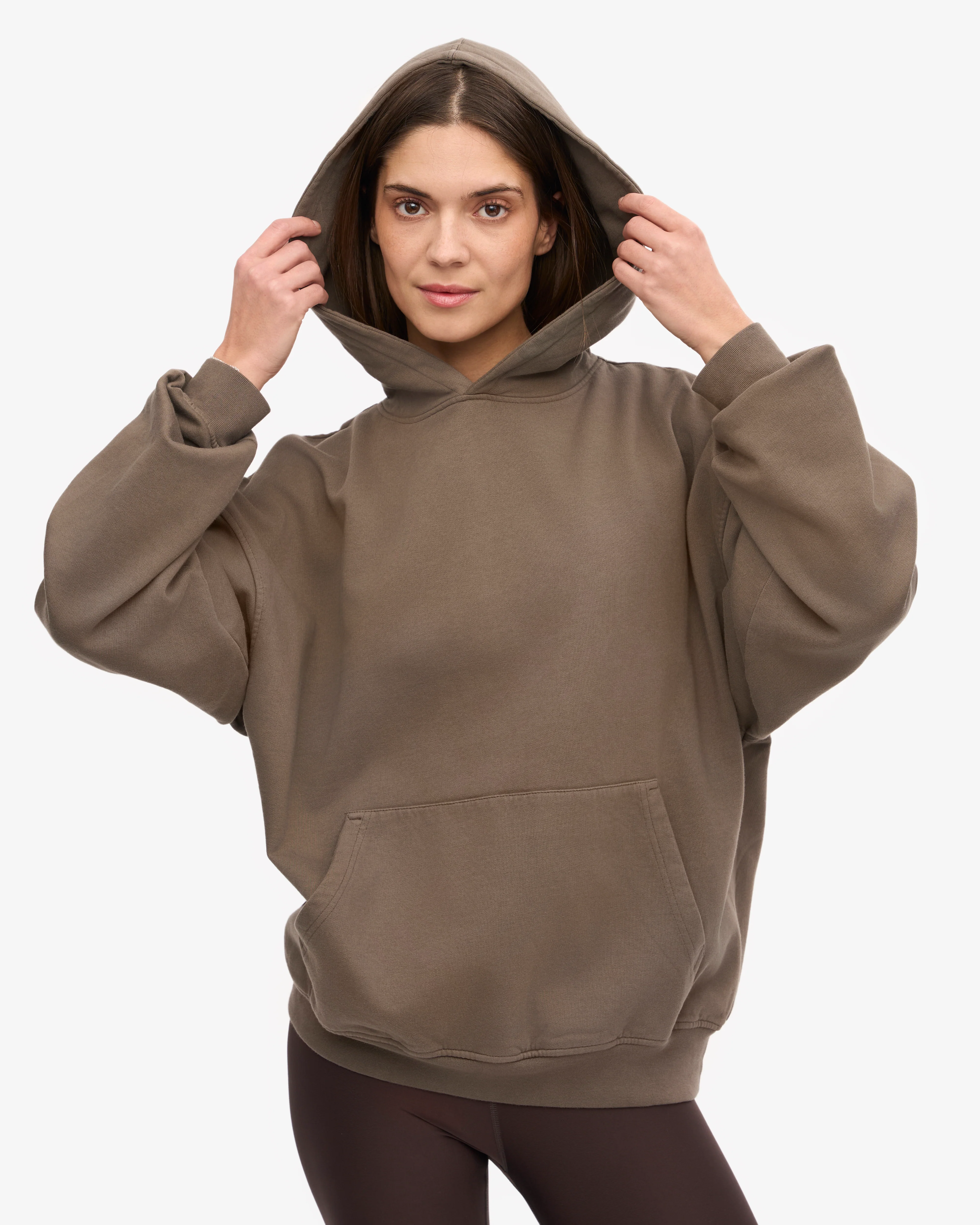 Organic Oversized Hood - Cedar Brown