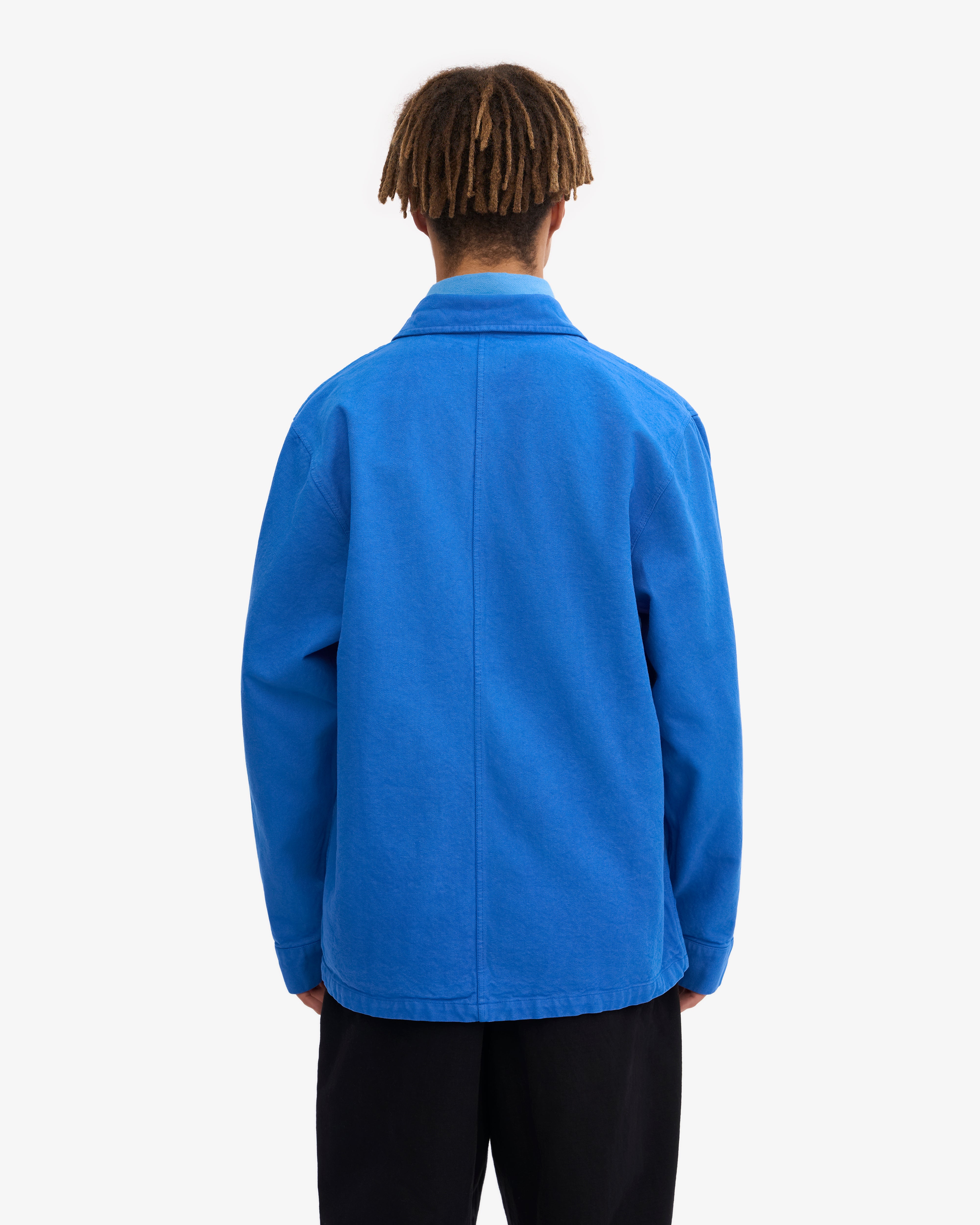 Organic Workwear Jacket - Pacific Blue