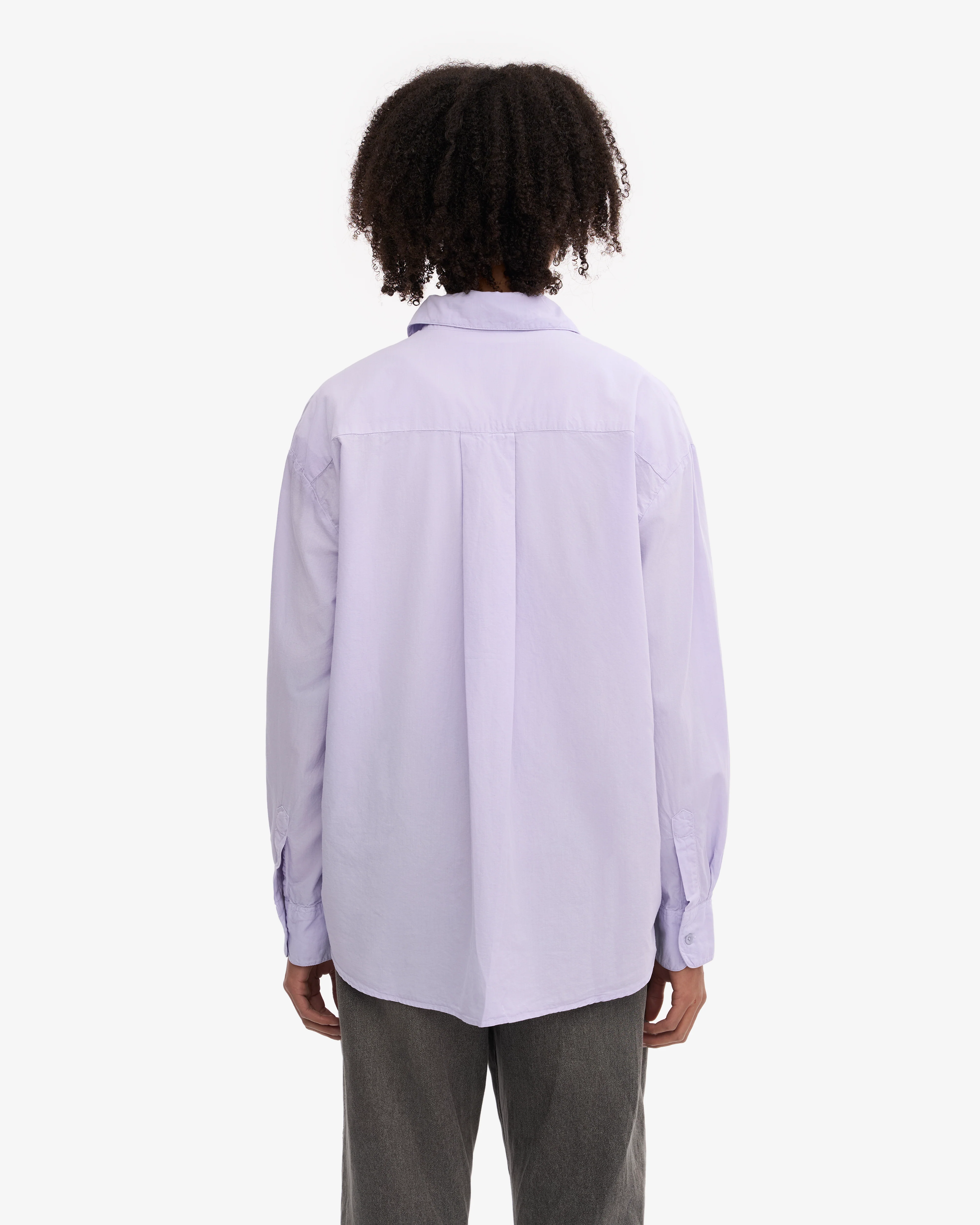 Organic Oversized Shirt - Soft Lavender