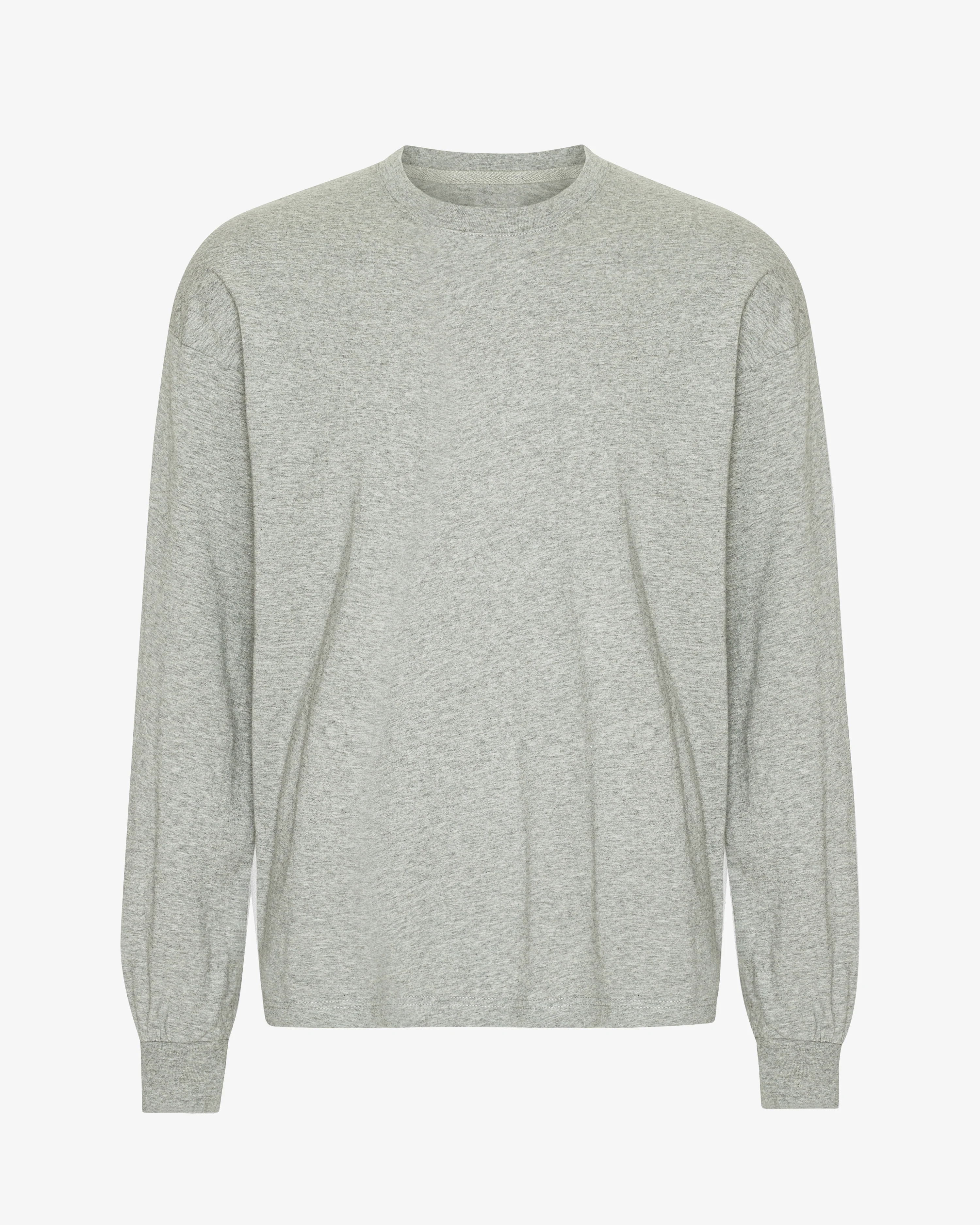 Oversized Organic LS T-Shirt - Heather Grey