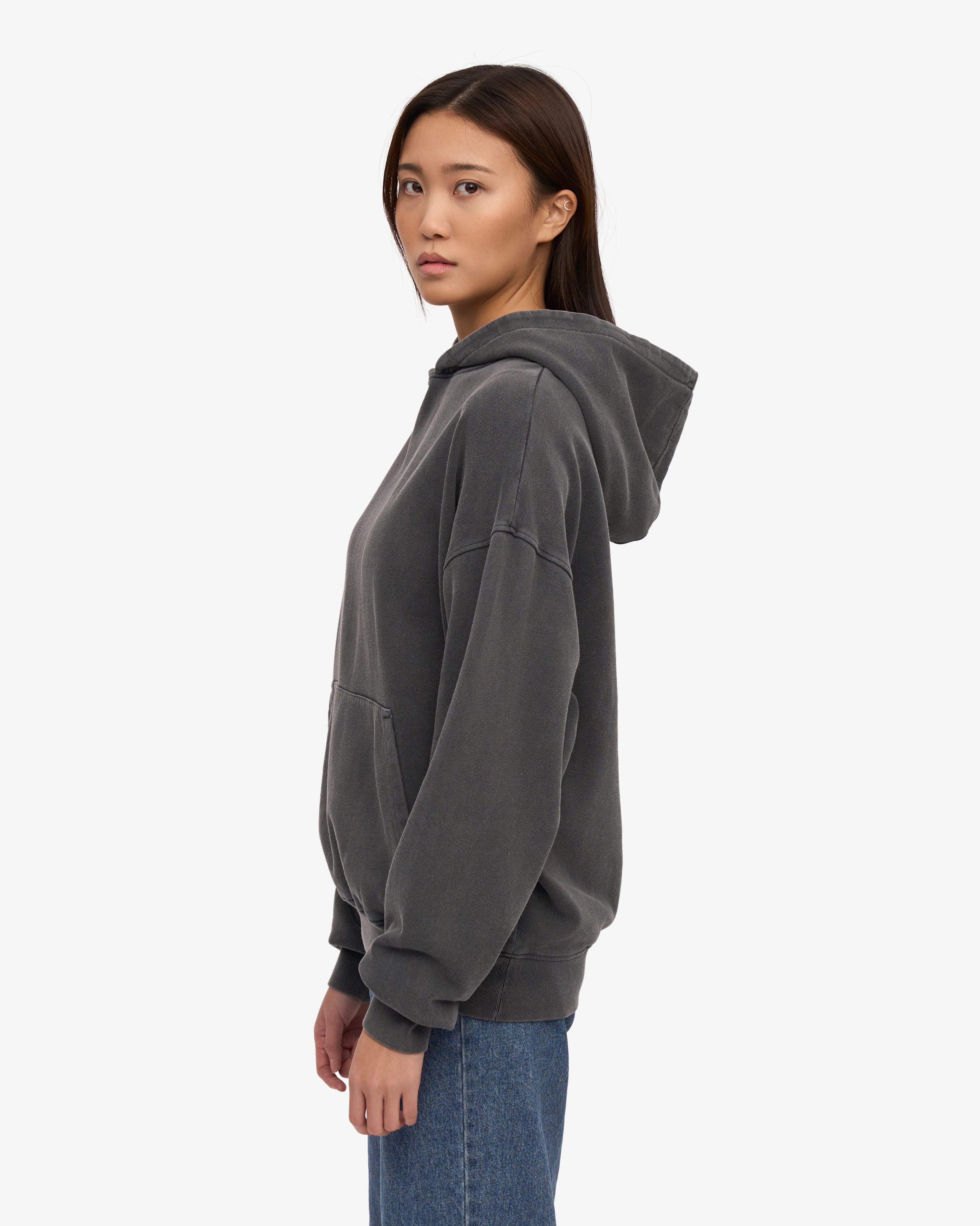 Organic Oversized Hood - Faded Black