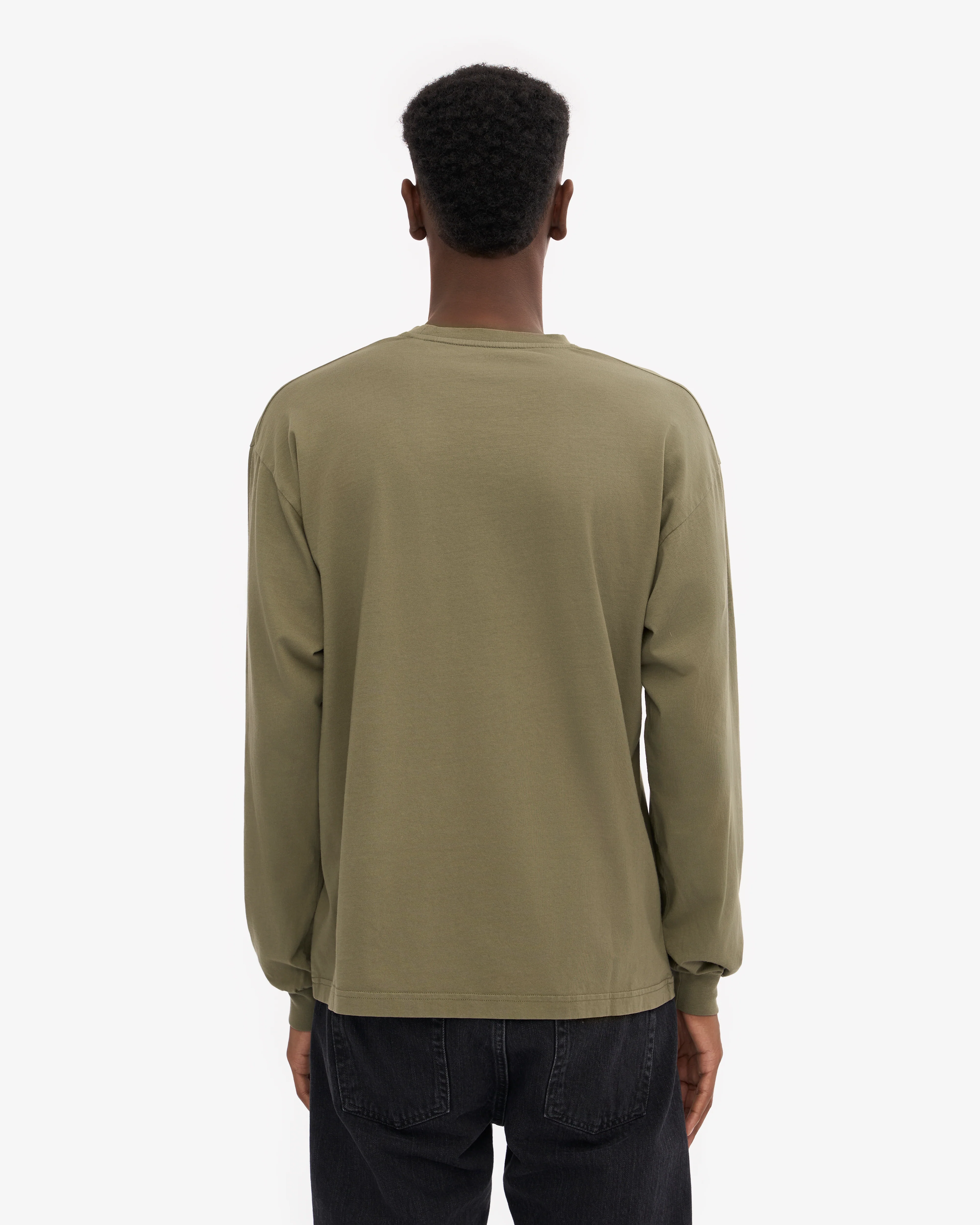 Oversized Organic LS T-Shirt - Dusty Olive