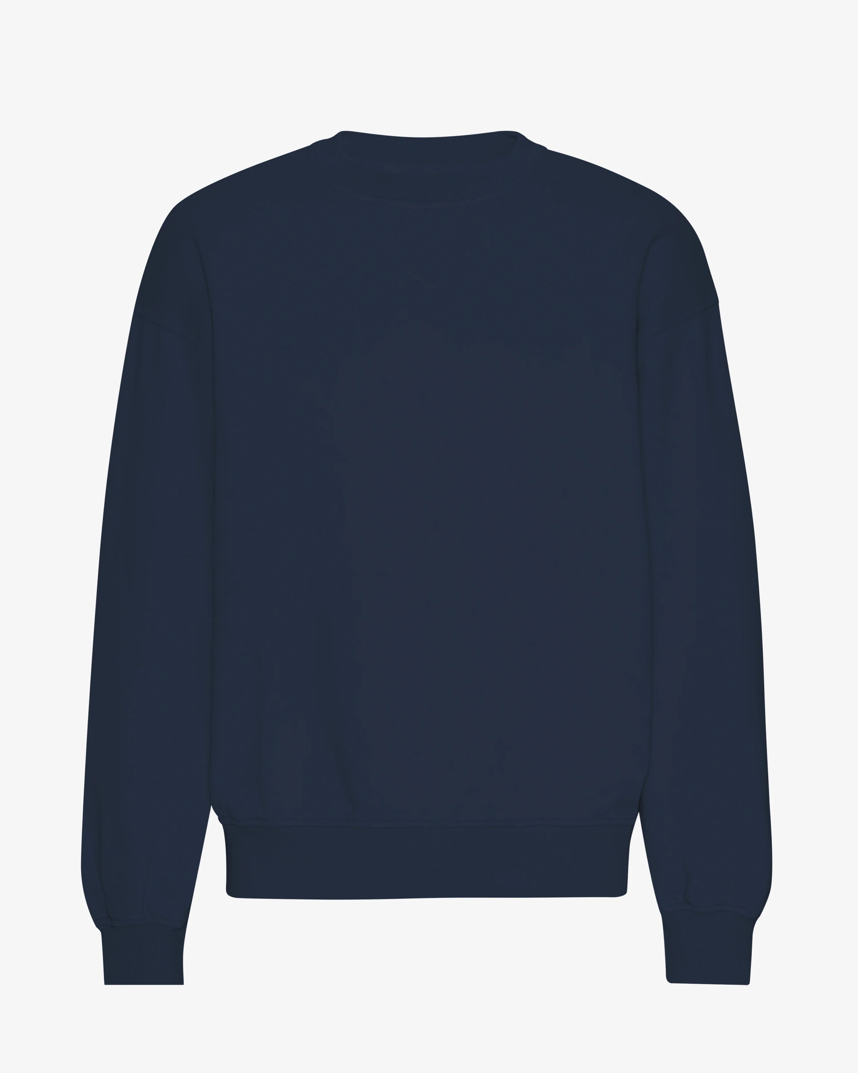 Organic Oversized Crew - Navy Blue