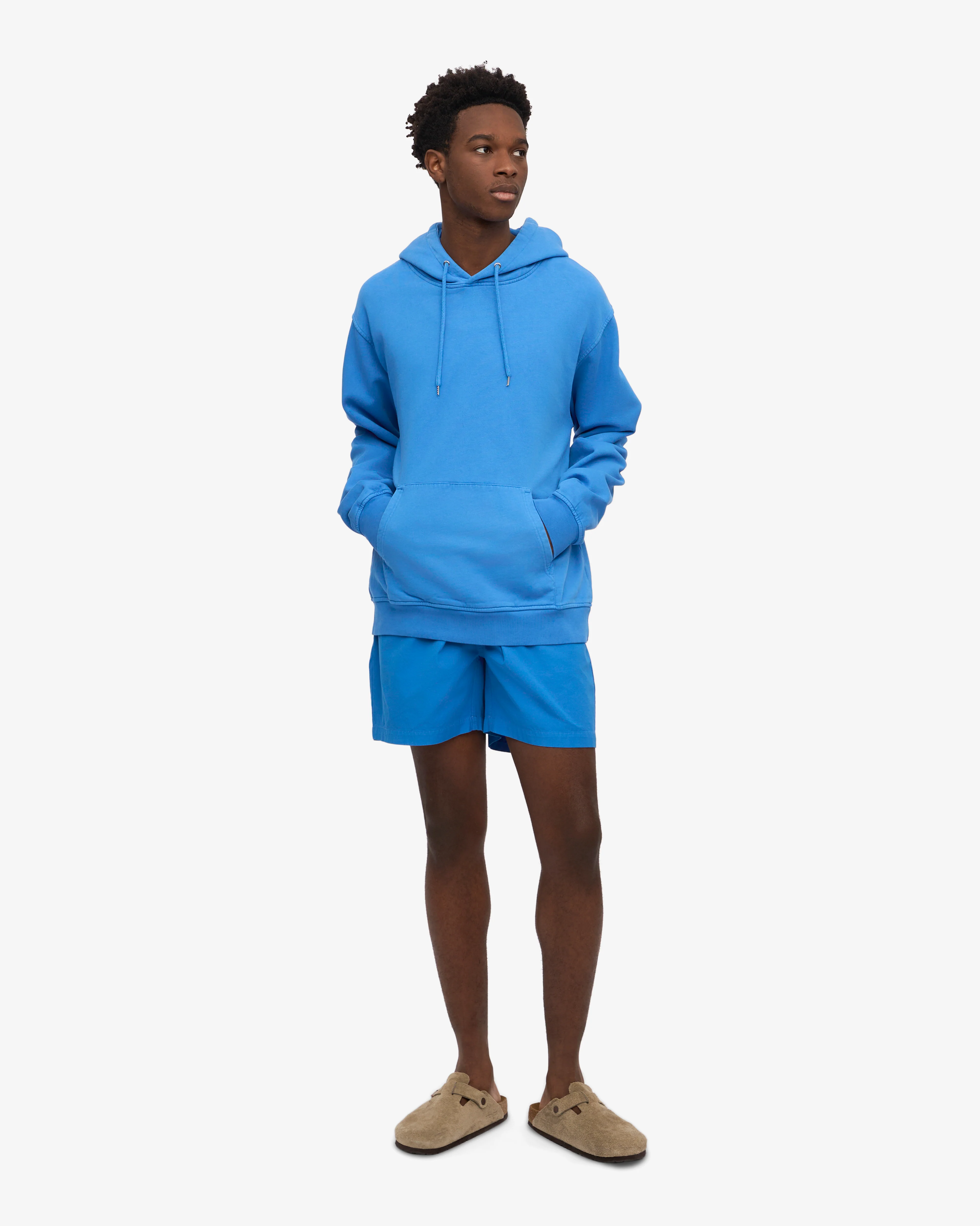 Organic Twill Shorts - Pacific Blue
