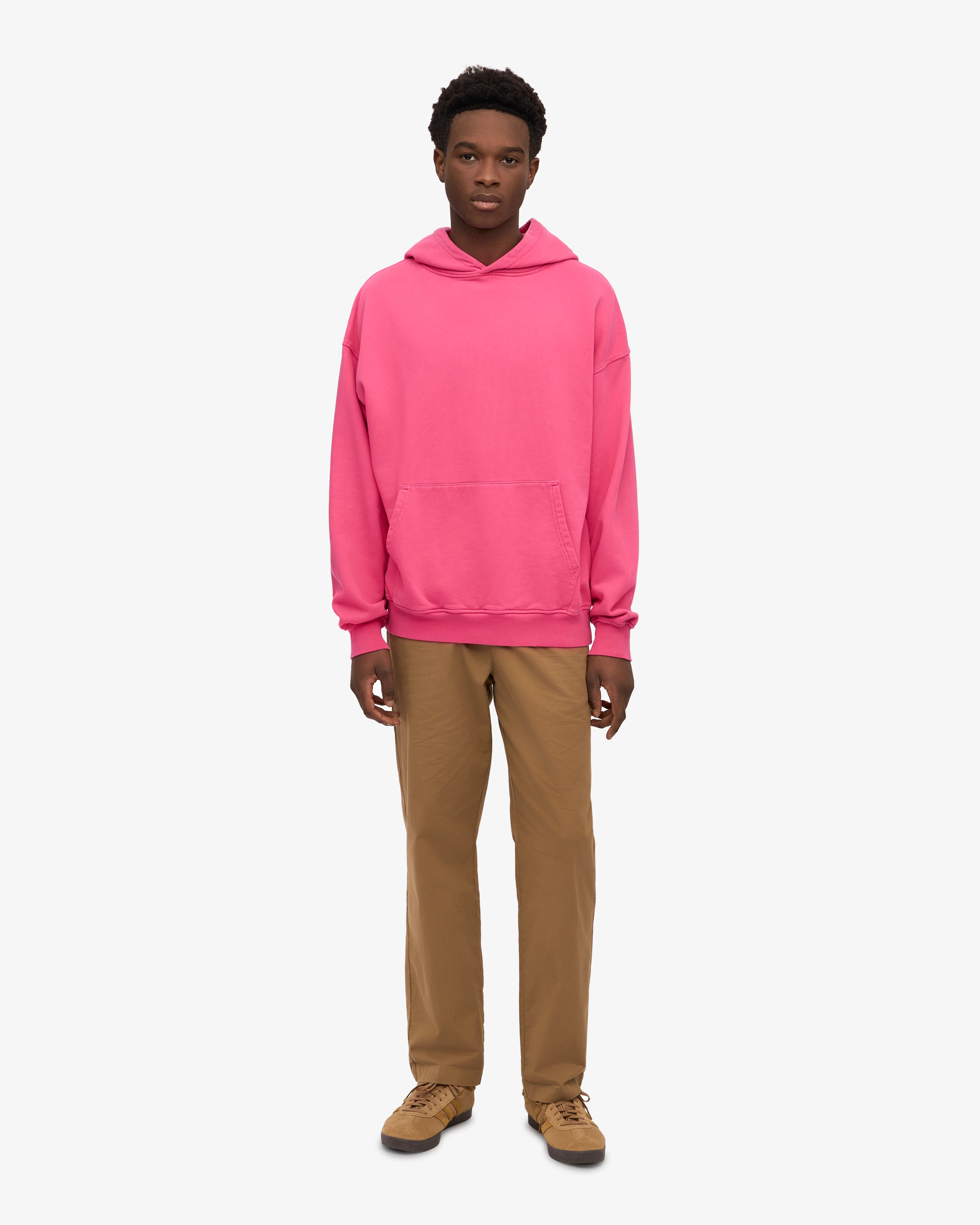 Organic Oversized Hood - Bubblegum Pink