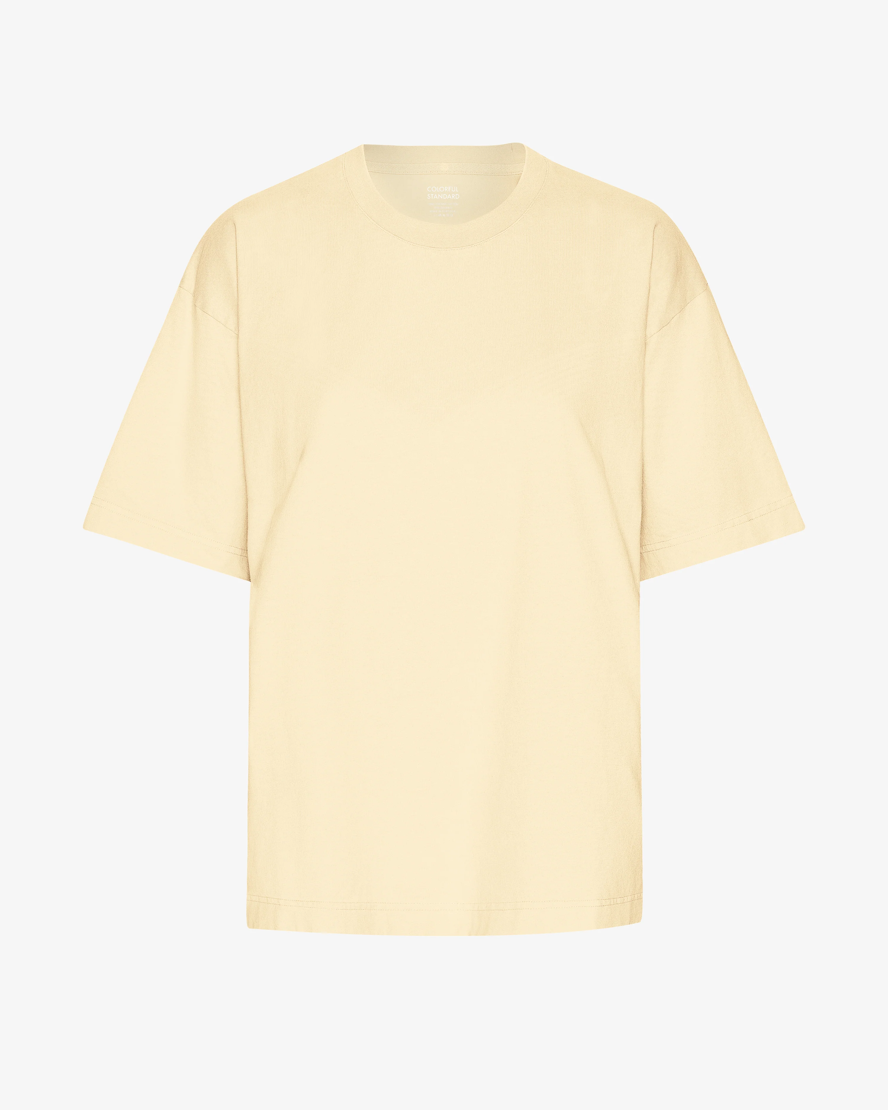 Oversized Organic T-Shirt - Soft Yellow