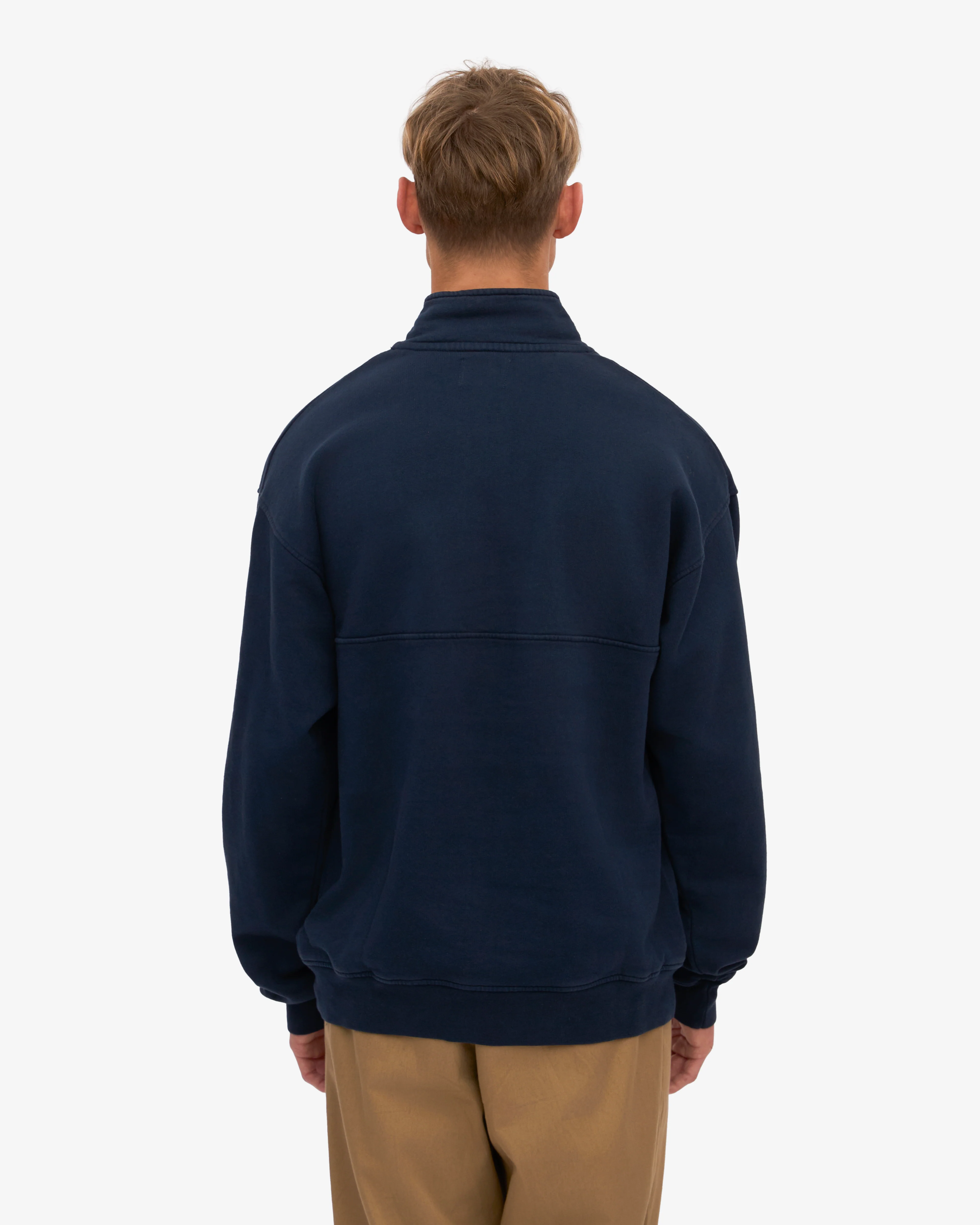 Organic Quarter Zip - Navy Blue