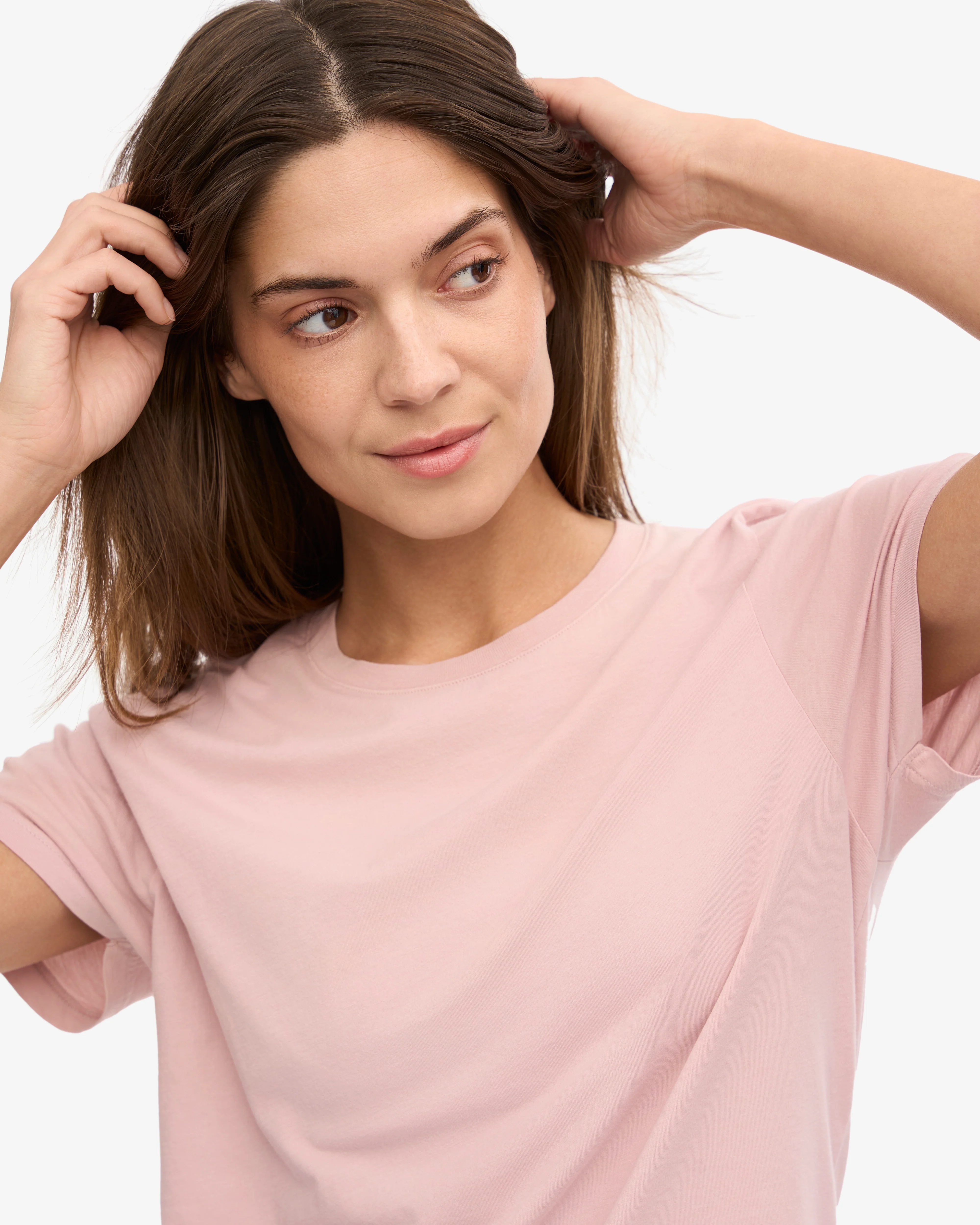 Women Light Organic Tee - Faded Pink