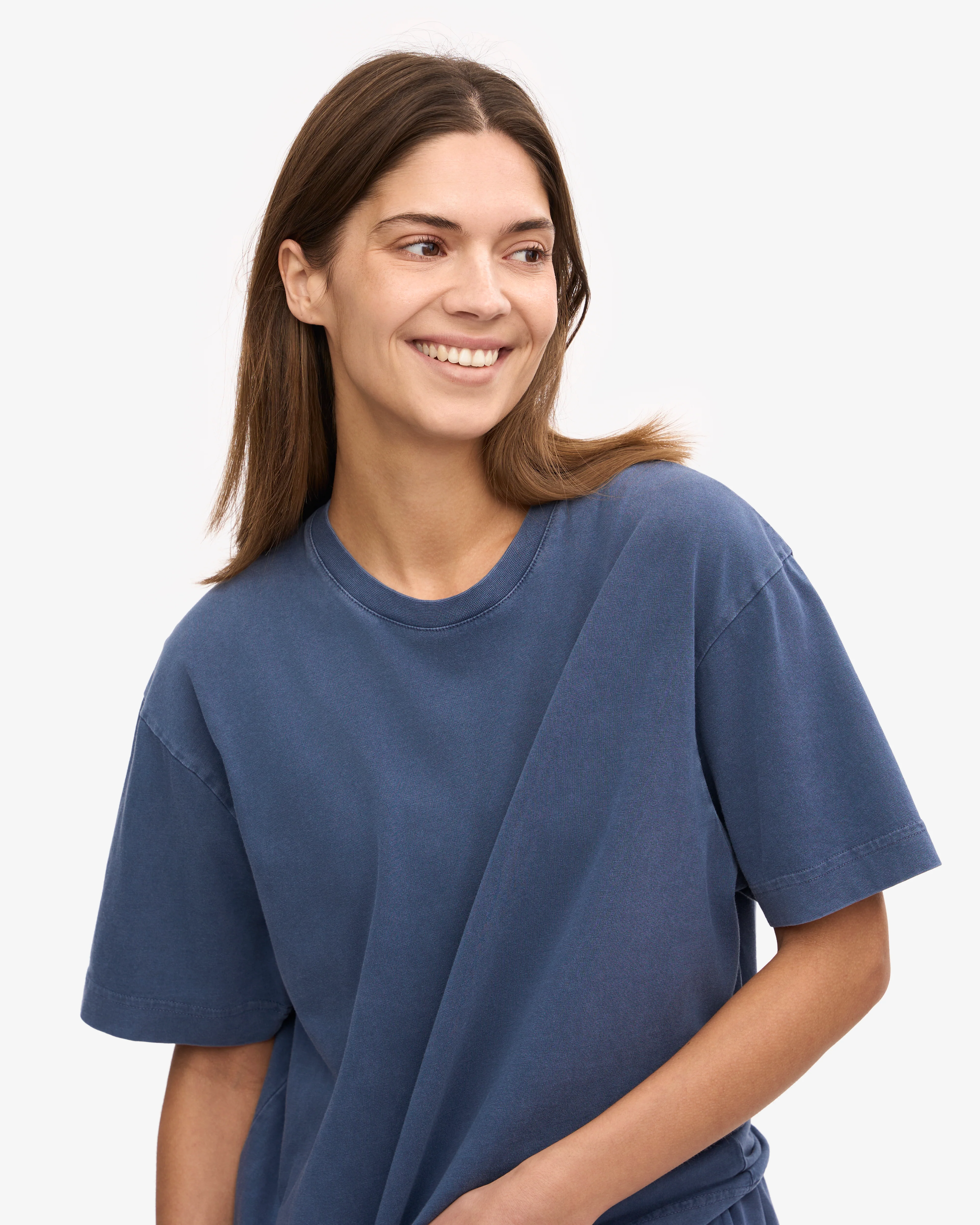 Oversized Organic T-Shirt - Neptune Blue