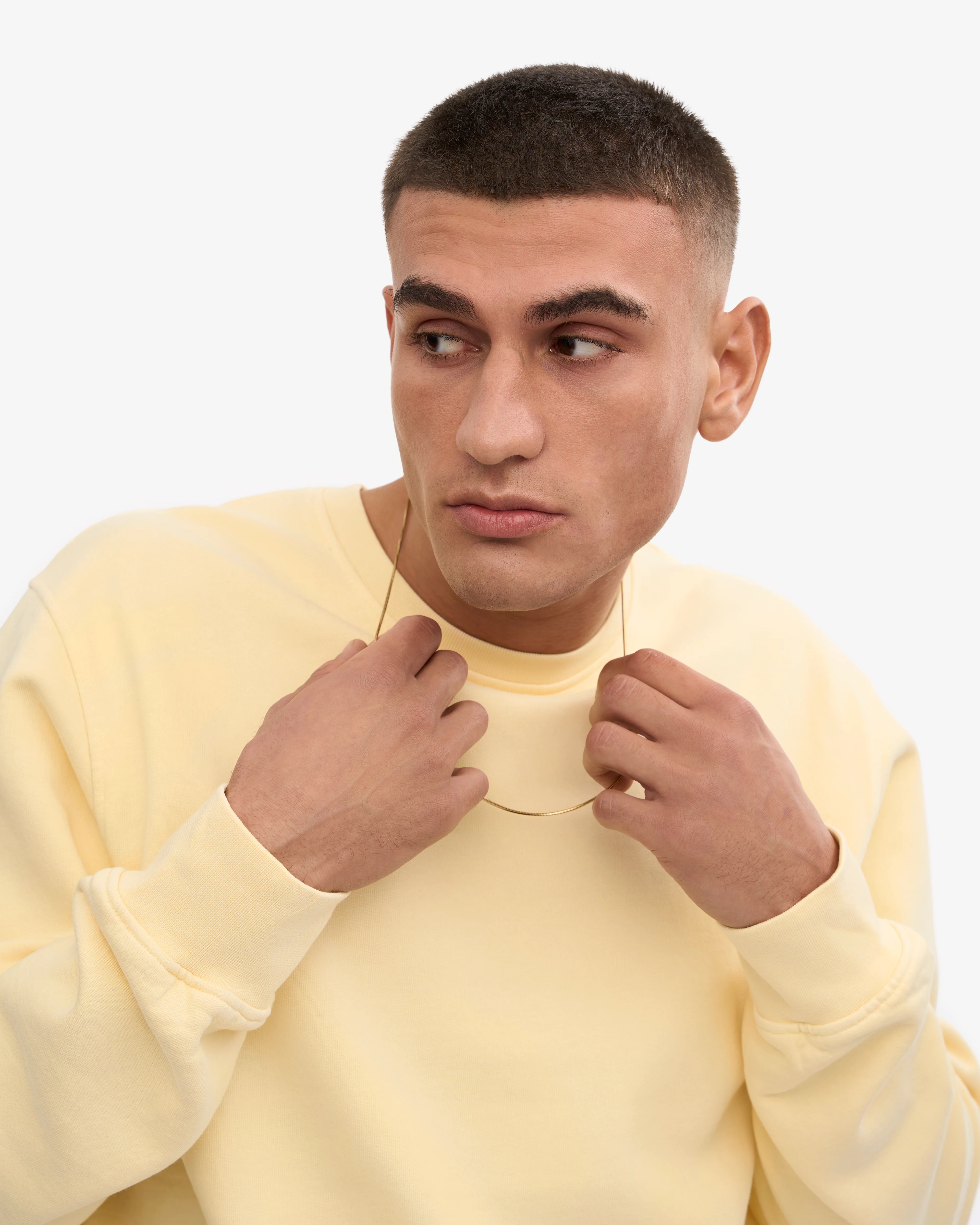 Classic Organic Crew - Soft Yellow