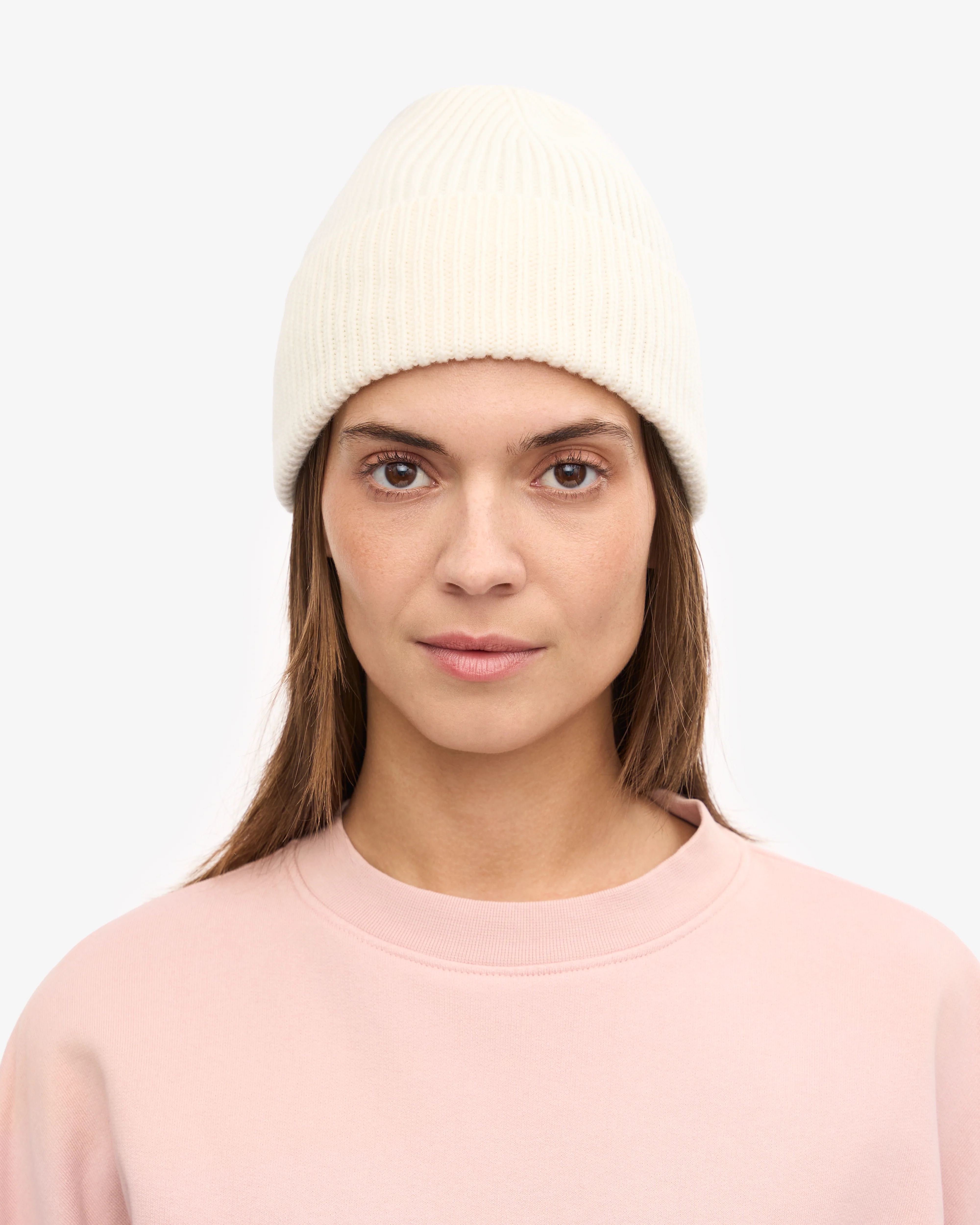 Merino Wool Beanie - Optical White