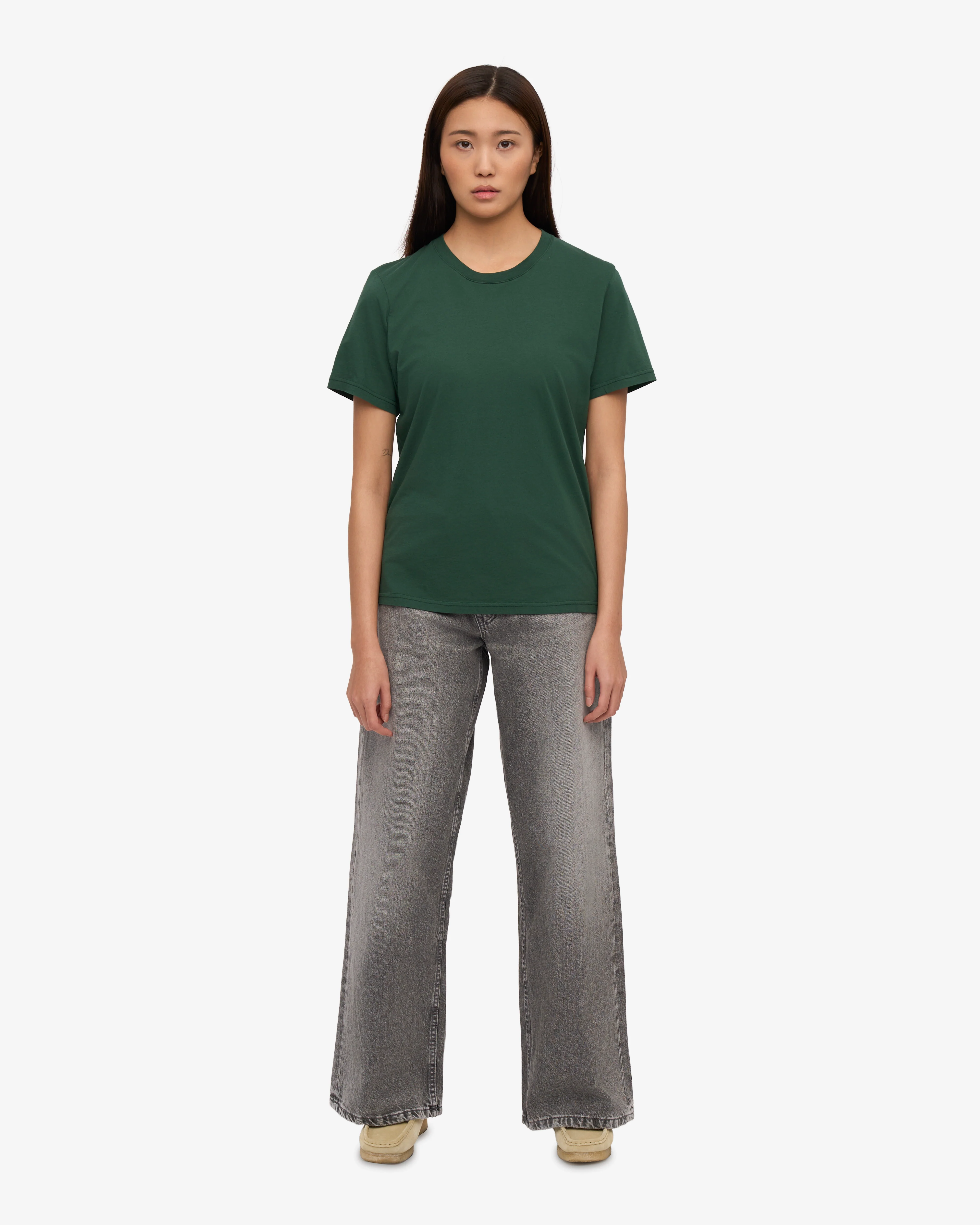 Women Light Organic Tee - Emerald Green