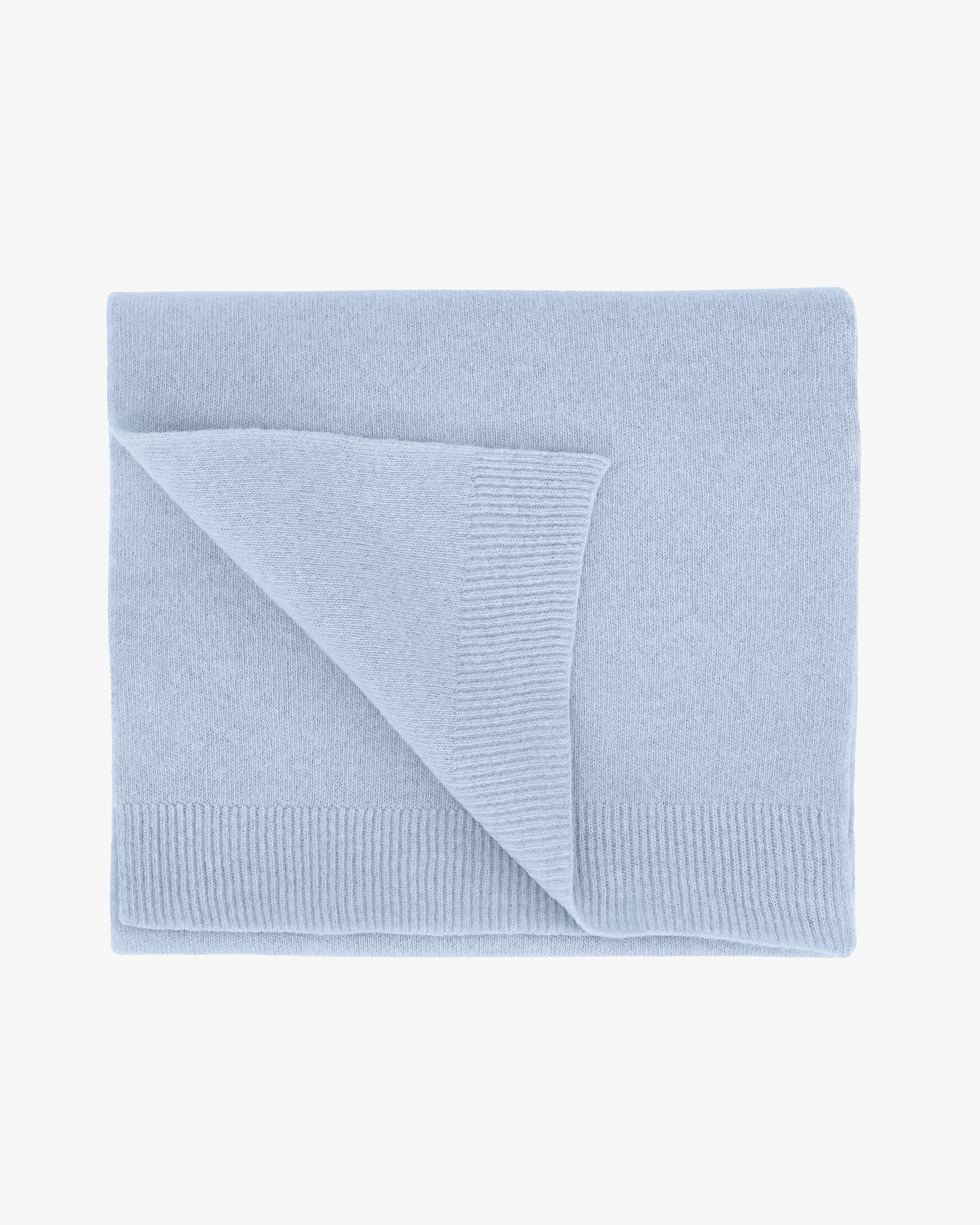 Merino Wool Scarf - Polar Blue