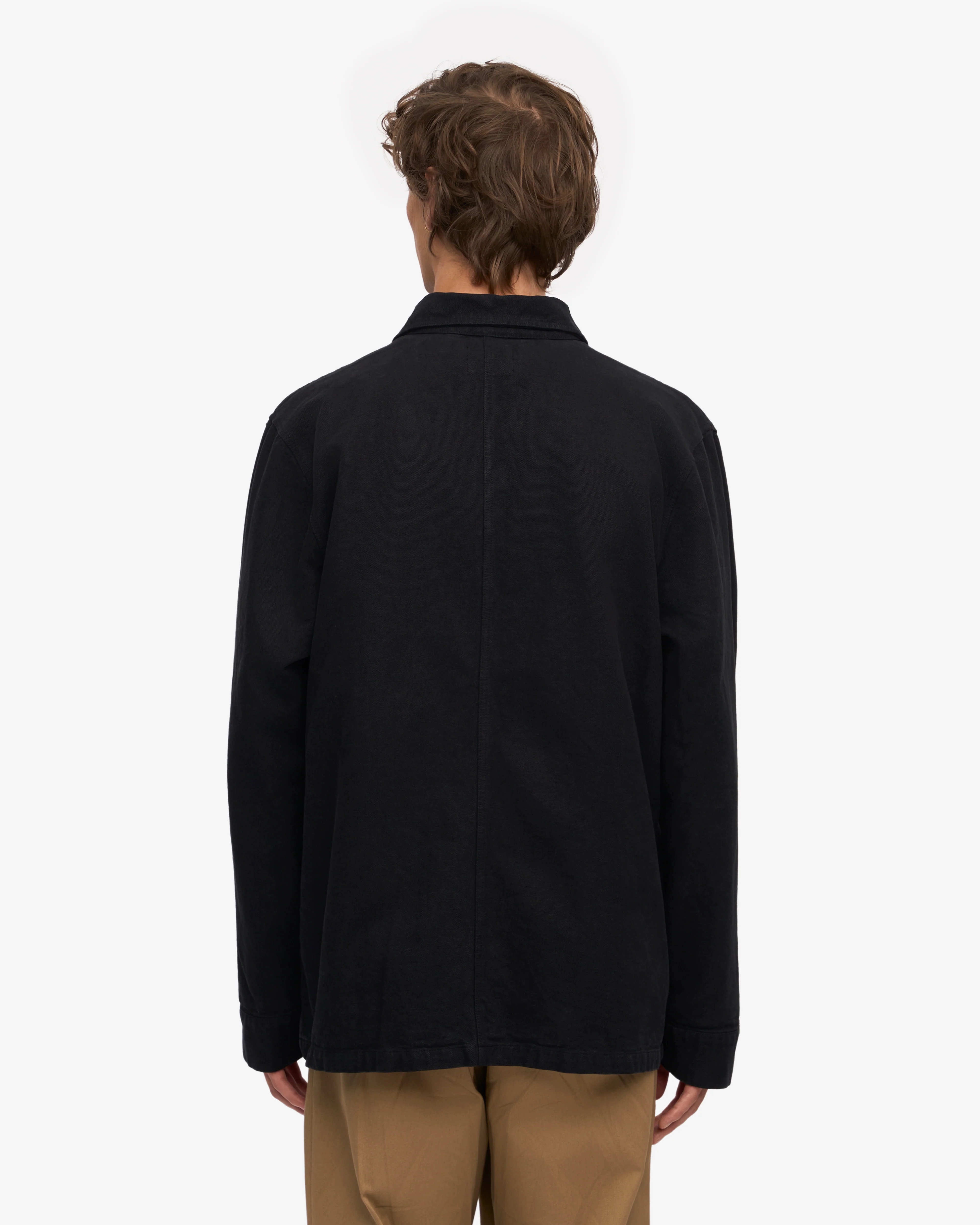 Organic Workwear Jacket - Deep Black