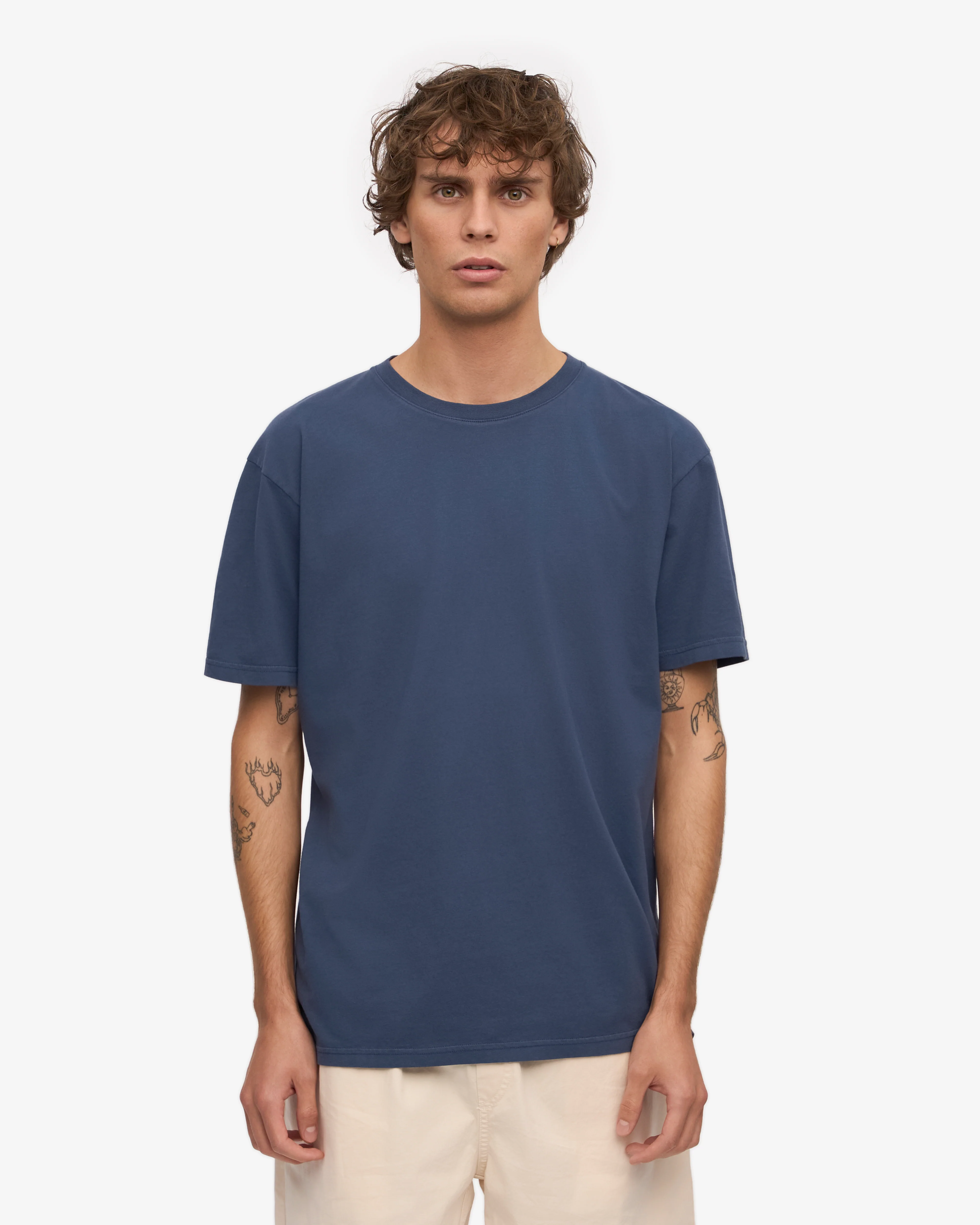 Classic Organic Tee - Petrol Blue
