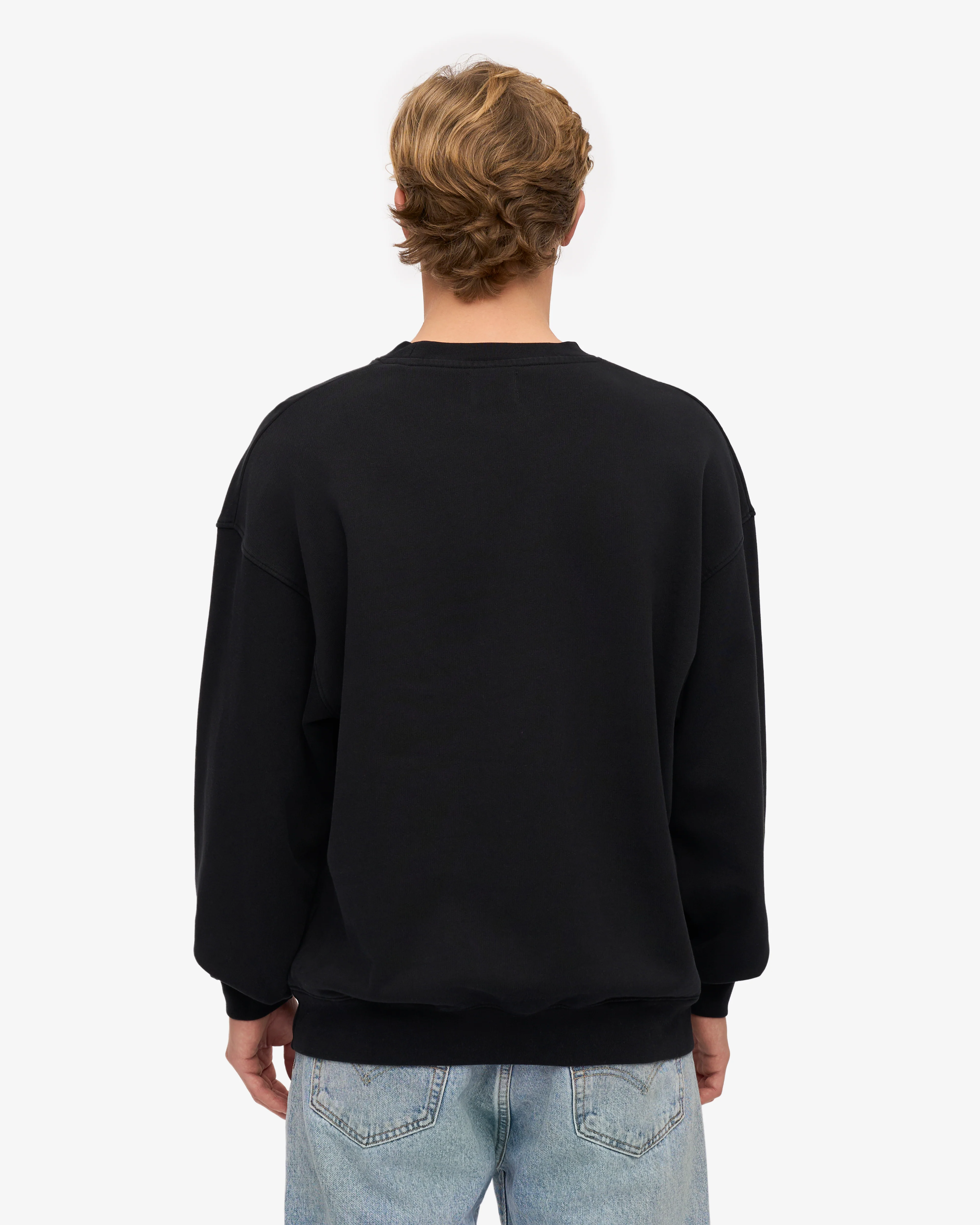 Organic Oversized Crew - Deep Black