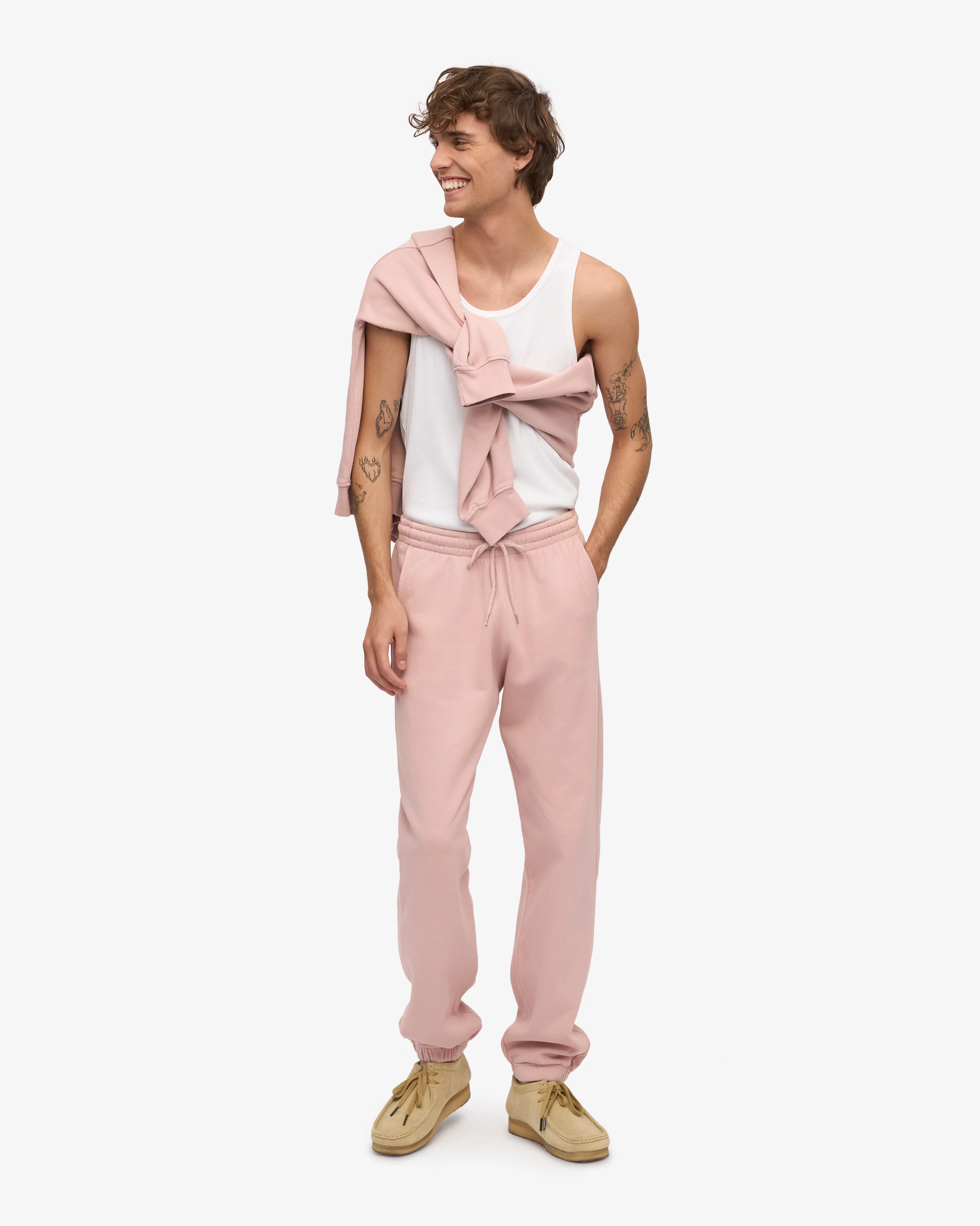 Organic Sweatpants - Faded Pink