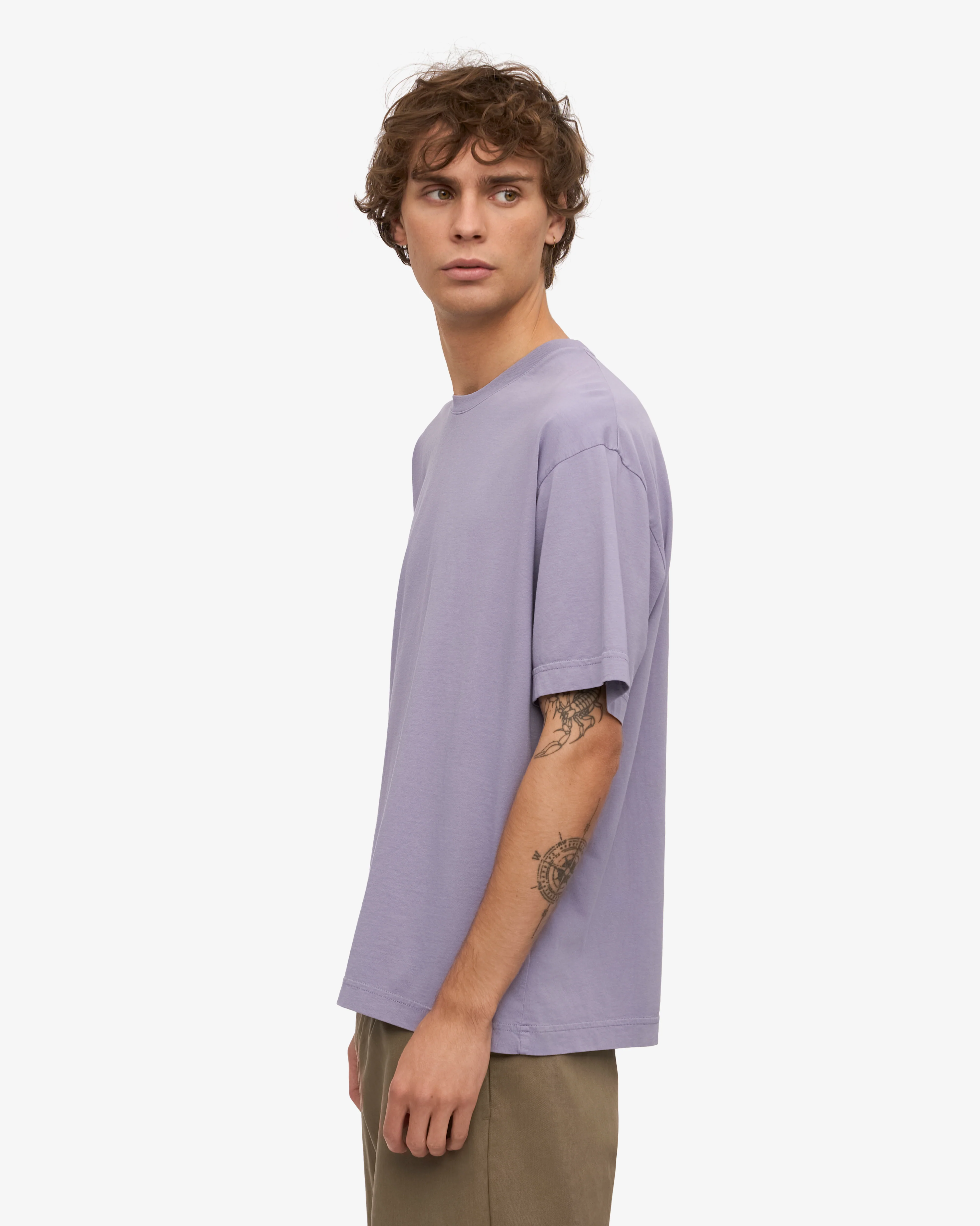 Oversized Organic T-Shirt - Purple Jade