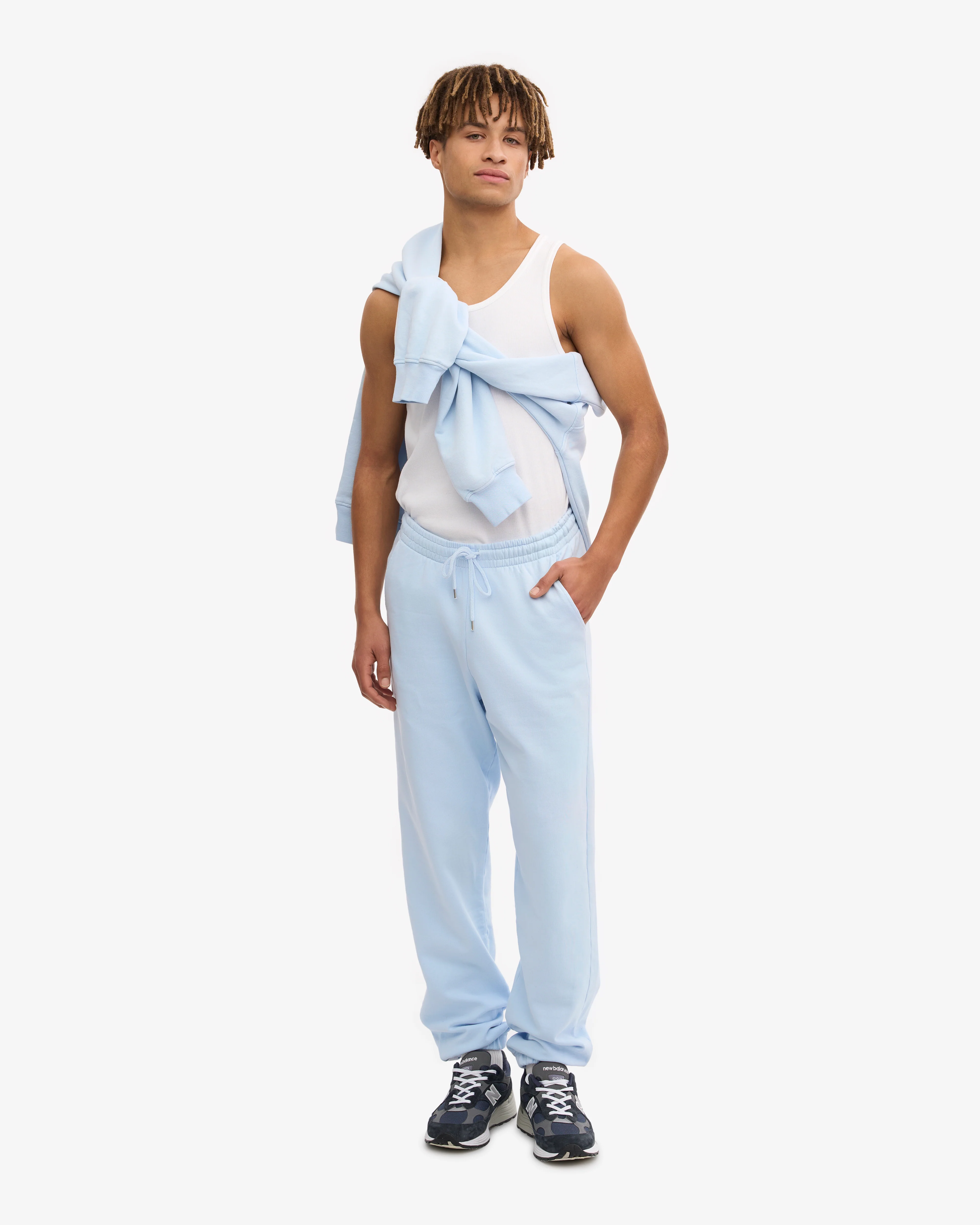 Organic Sweatpants - Polar Blue