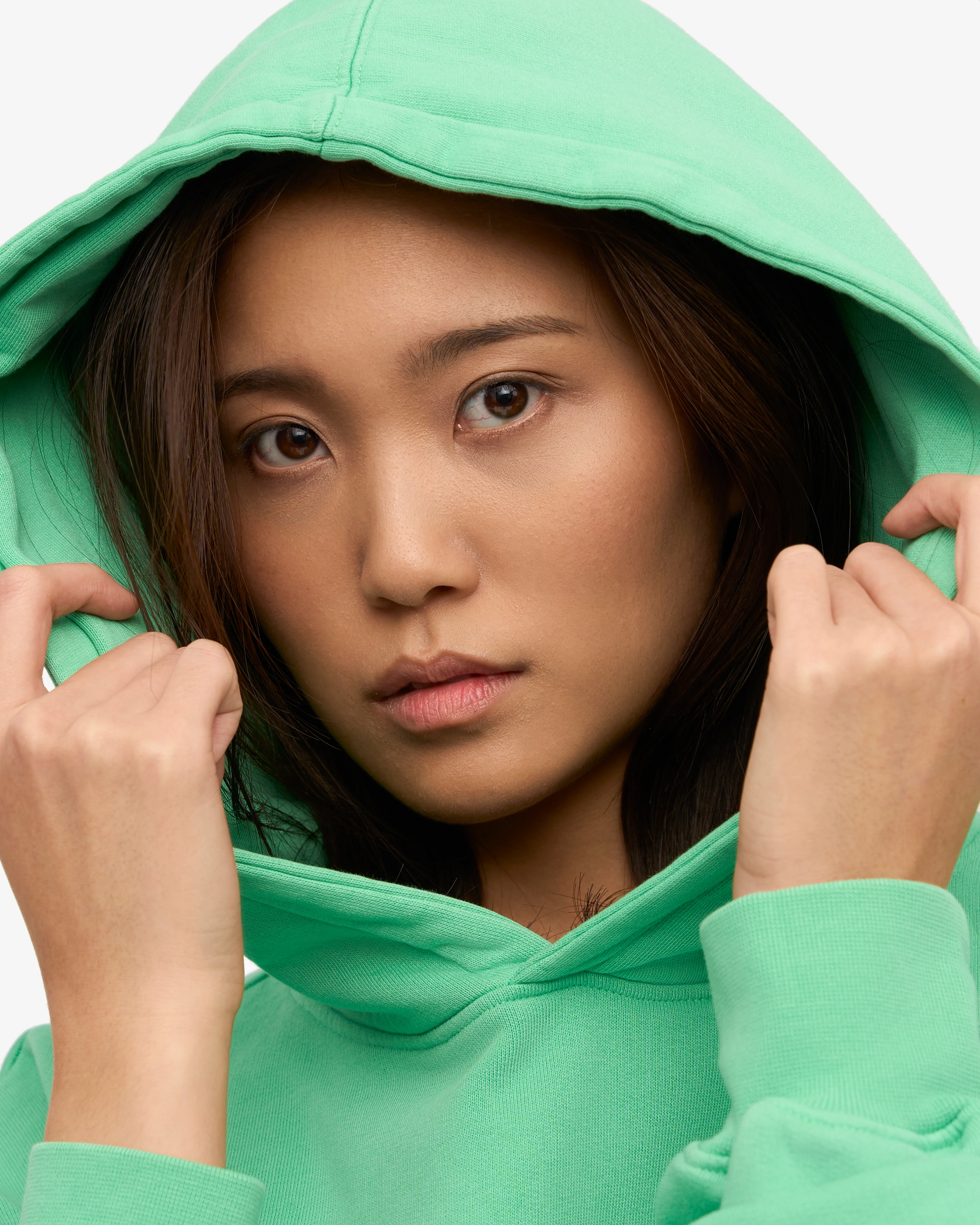 Organic Oversized Hood - Spring Green