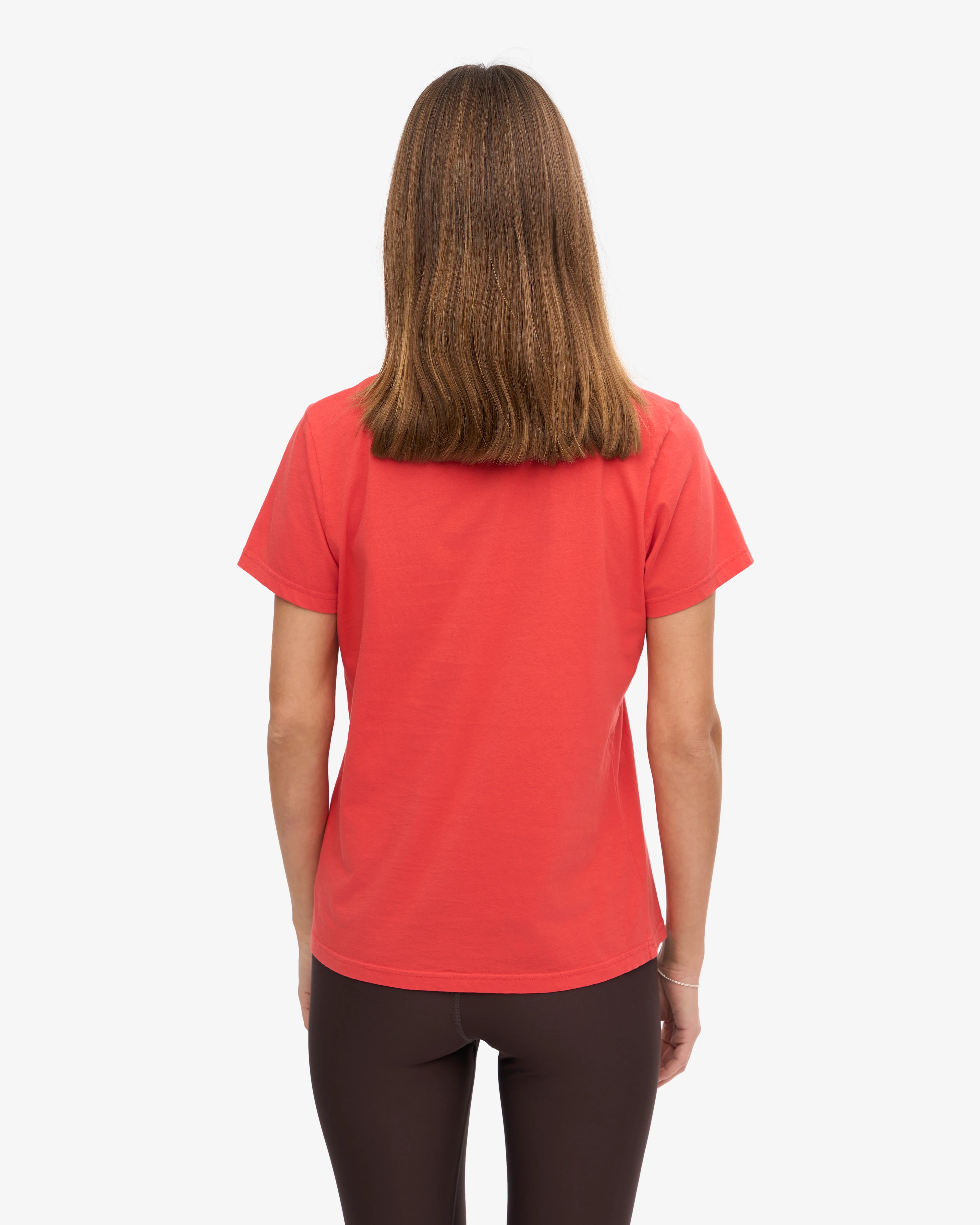 Women Light Organic Tee - Red Tangerine