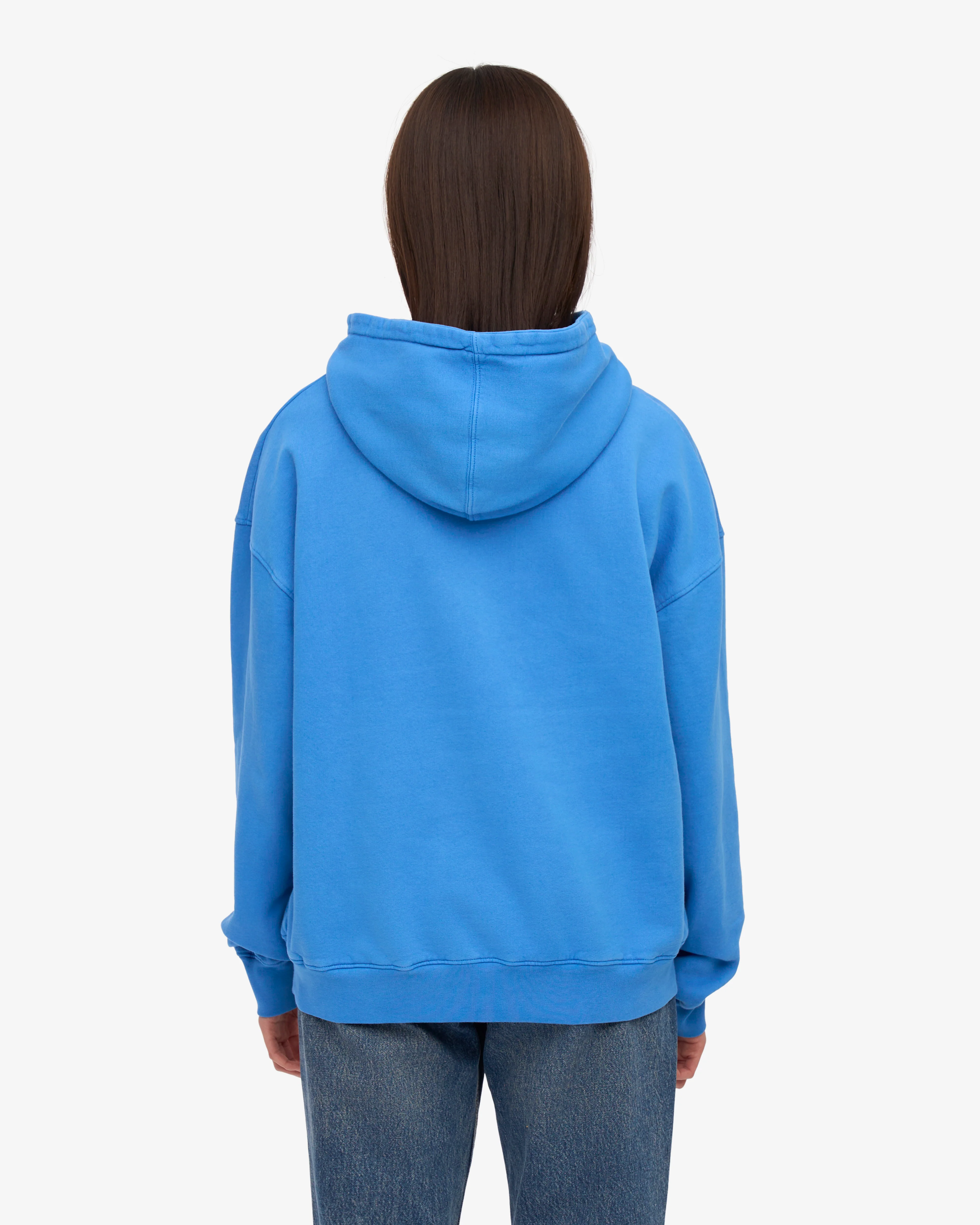 Organic Oversized Hood - Pacific Blue