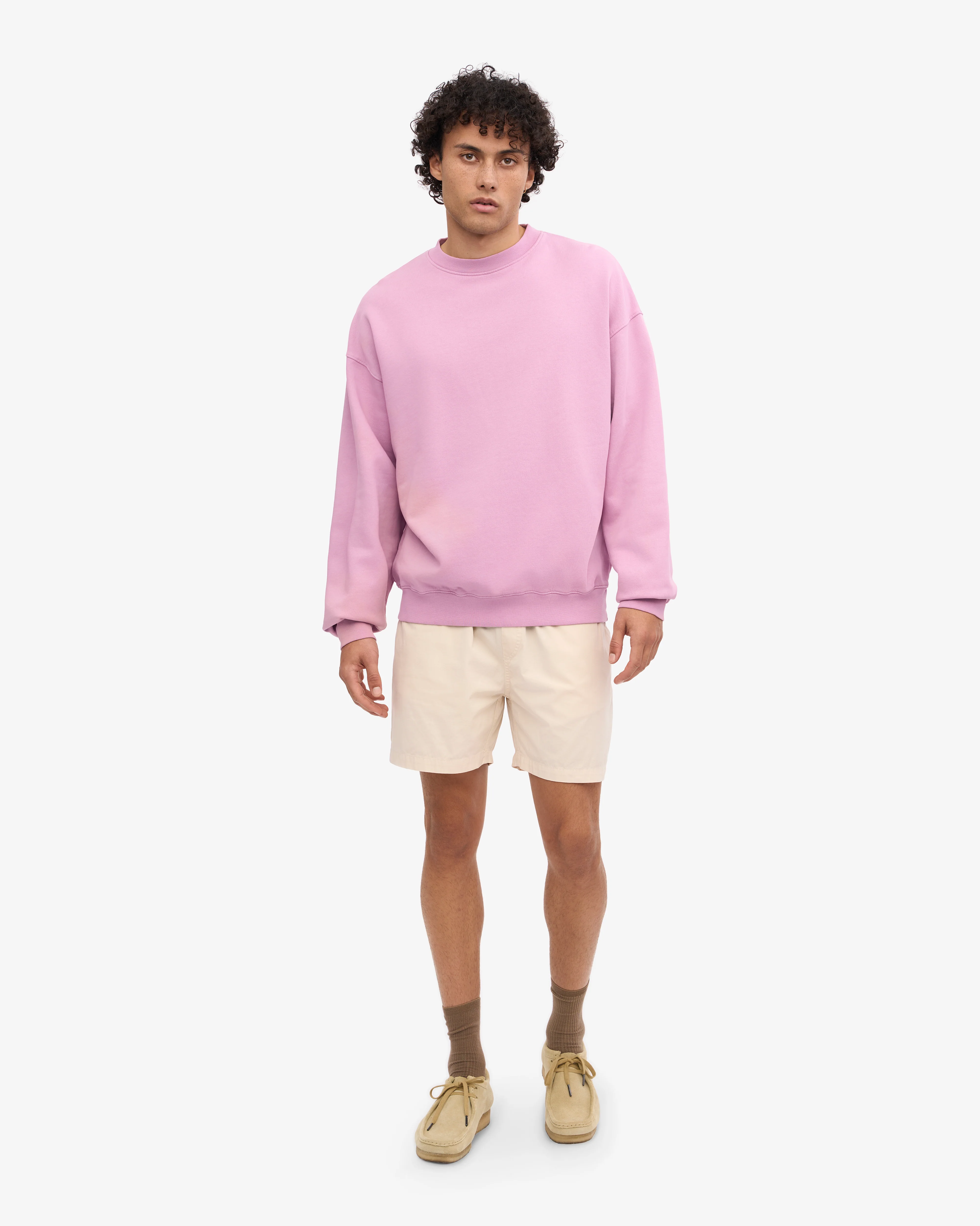 Organic Oversized Crew - Cherry Blossom