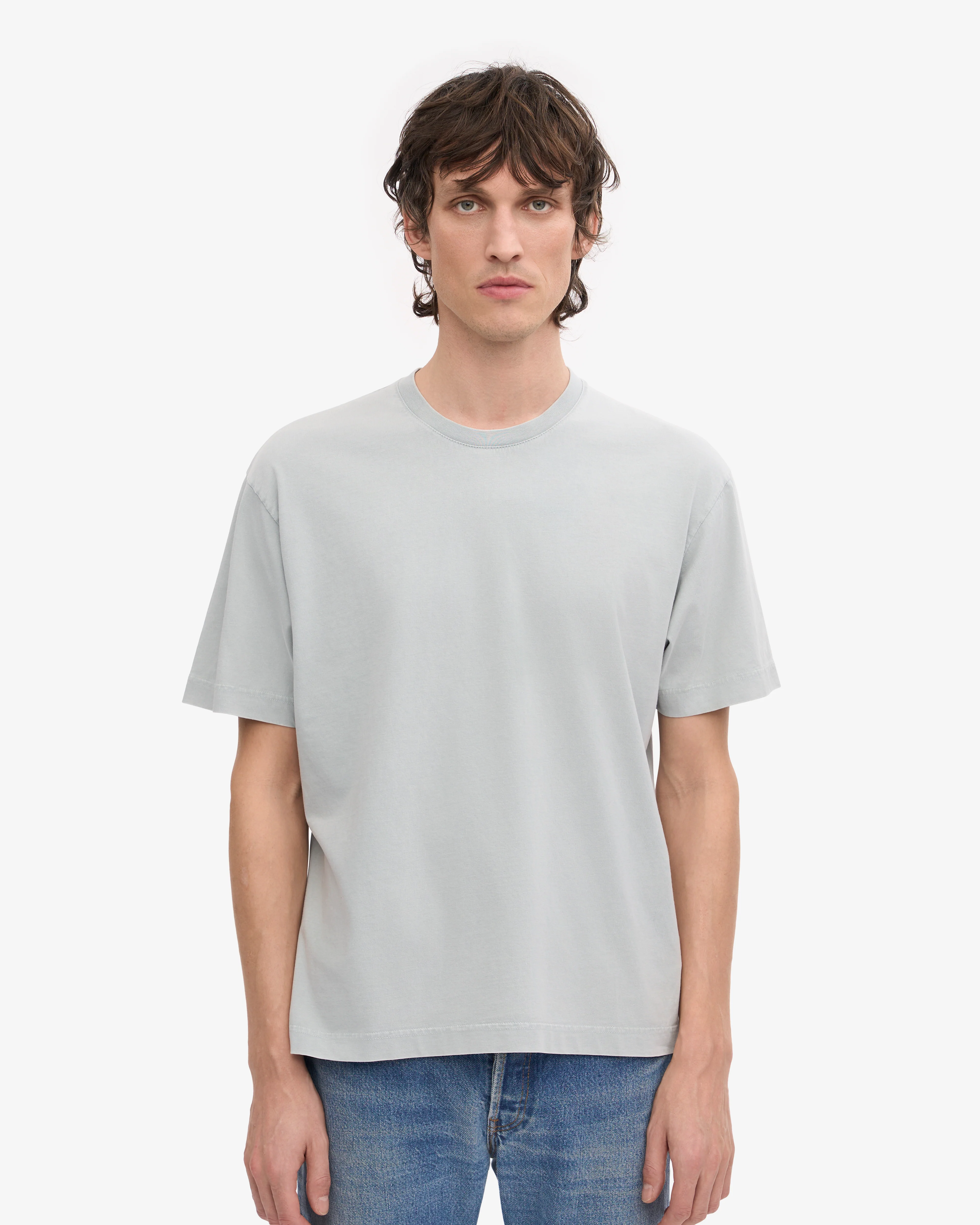 Oversized Organic T-Shirt - Faded Grey