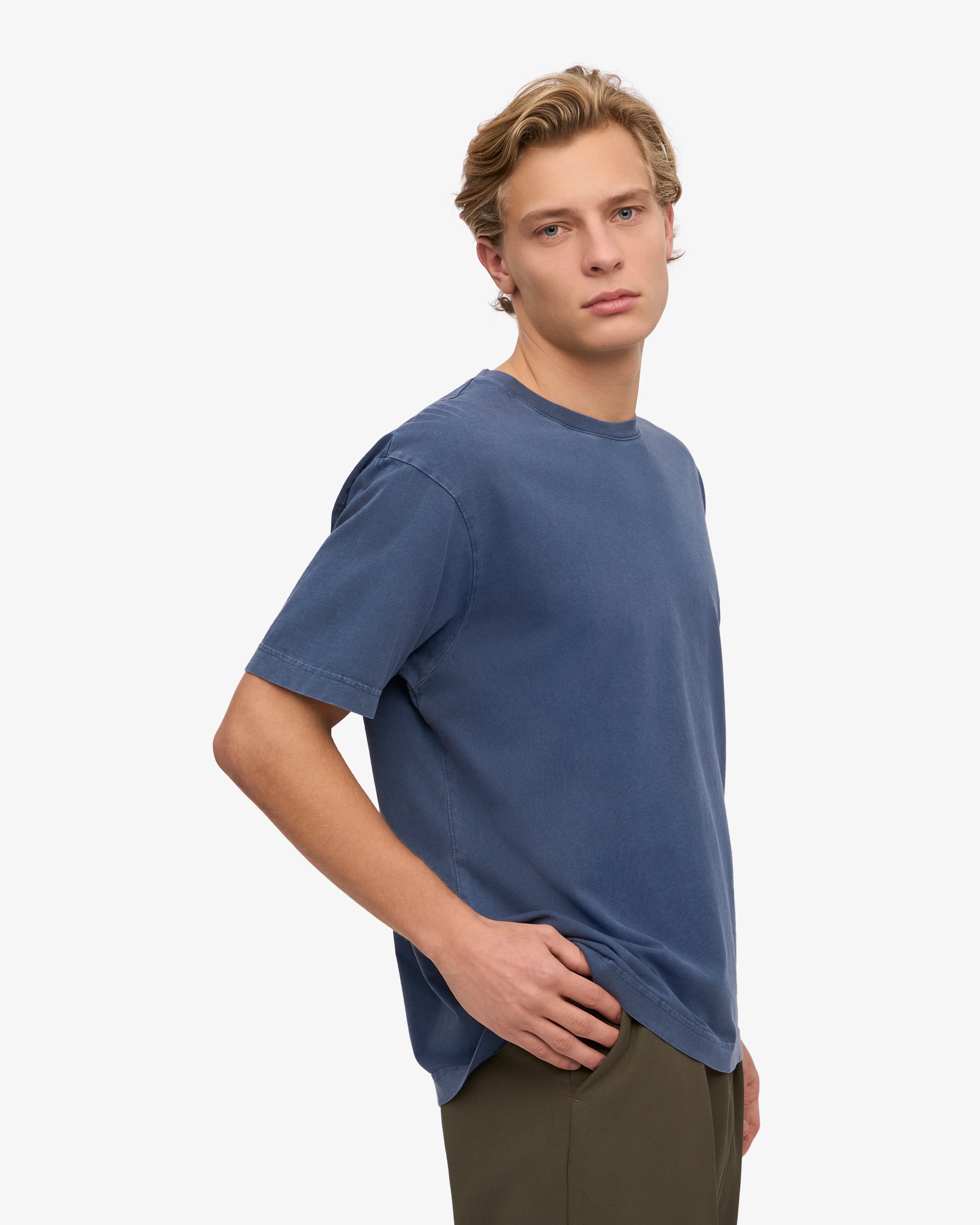 Oversized Organic T-Shirt - Neptune Blue