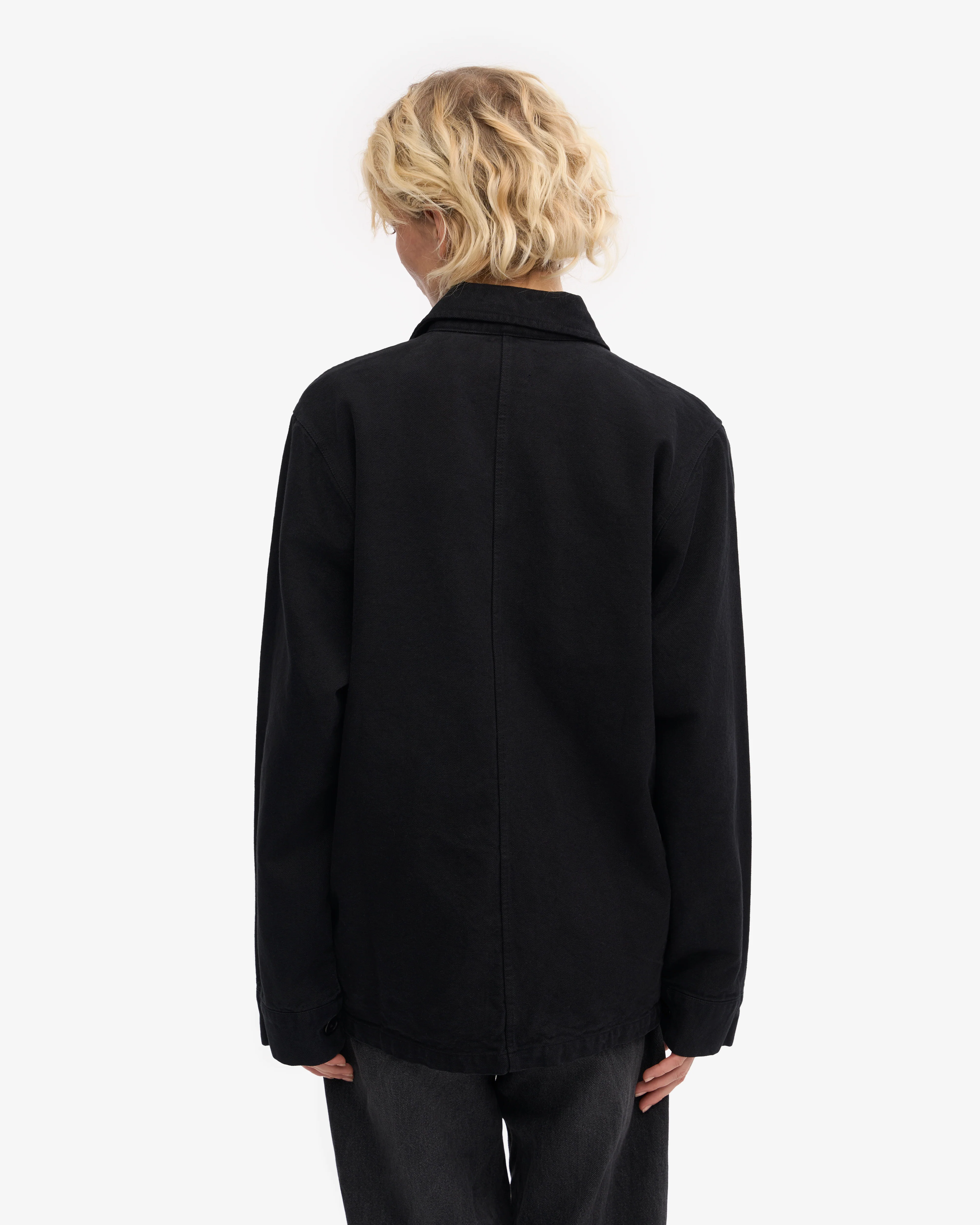 Organic Workwear Jacket - Deep Black