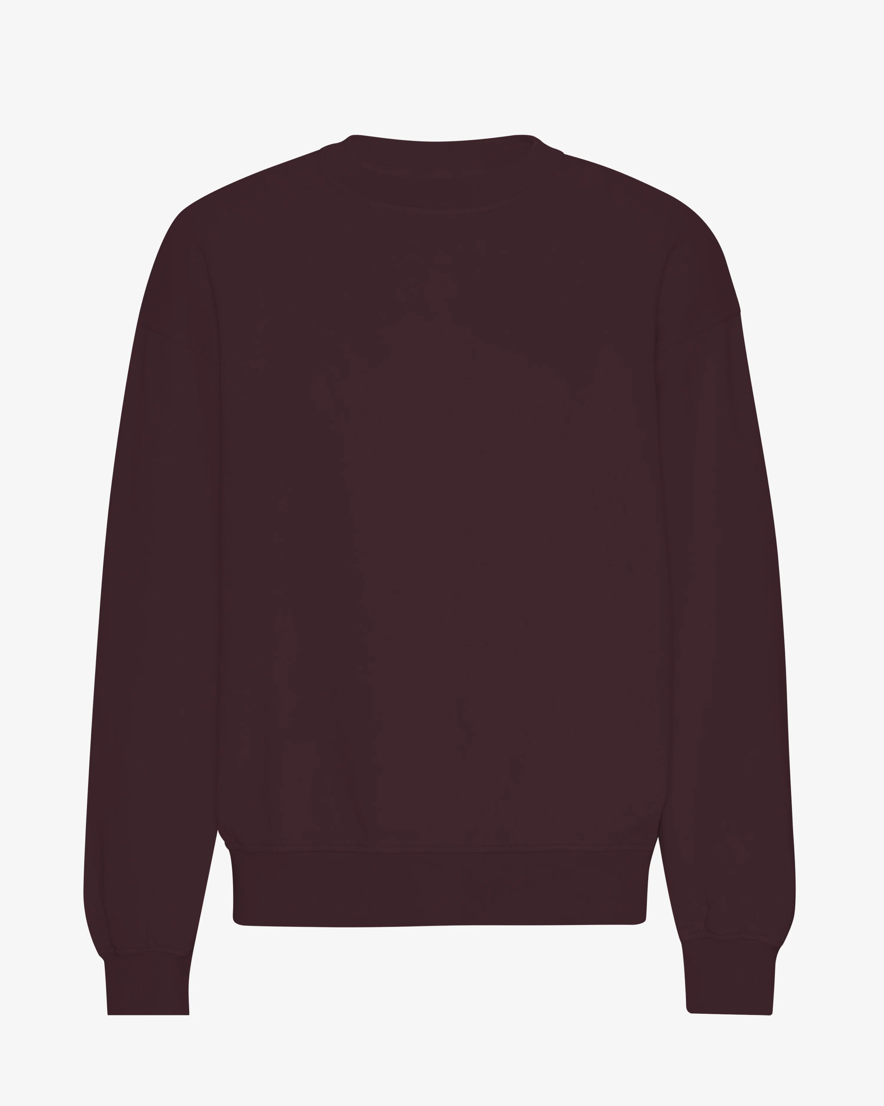 Organic Oversized Crew - Oxblood Red