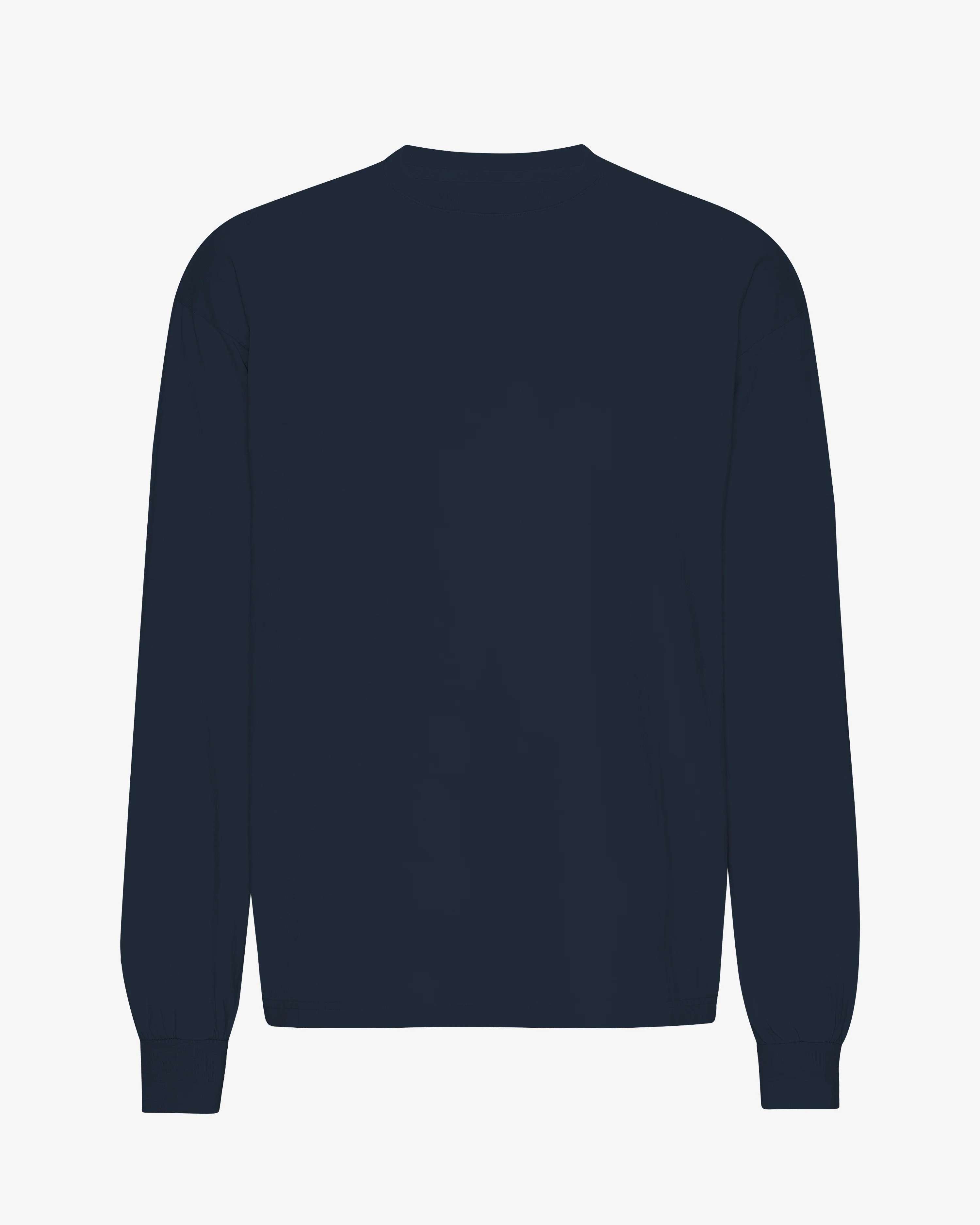 Oversized Organic LS T-Shirt - Navy Blue