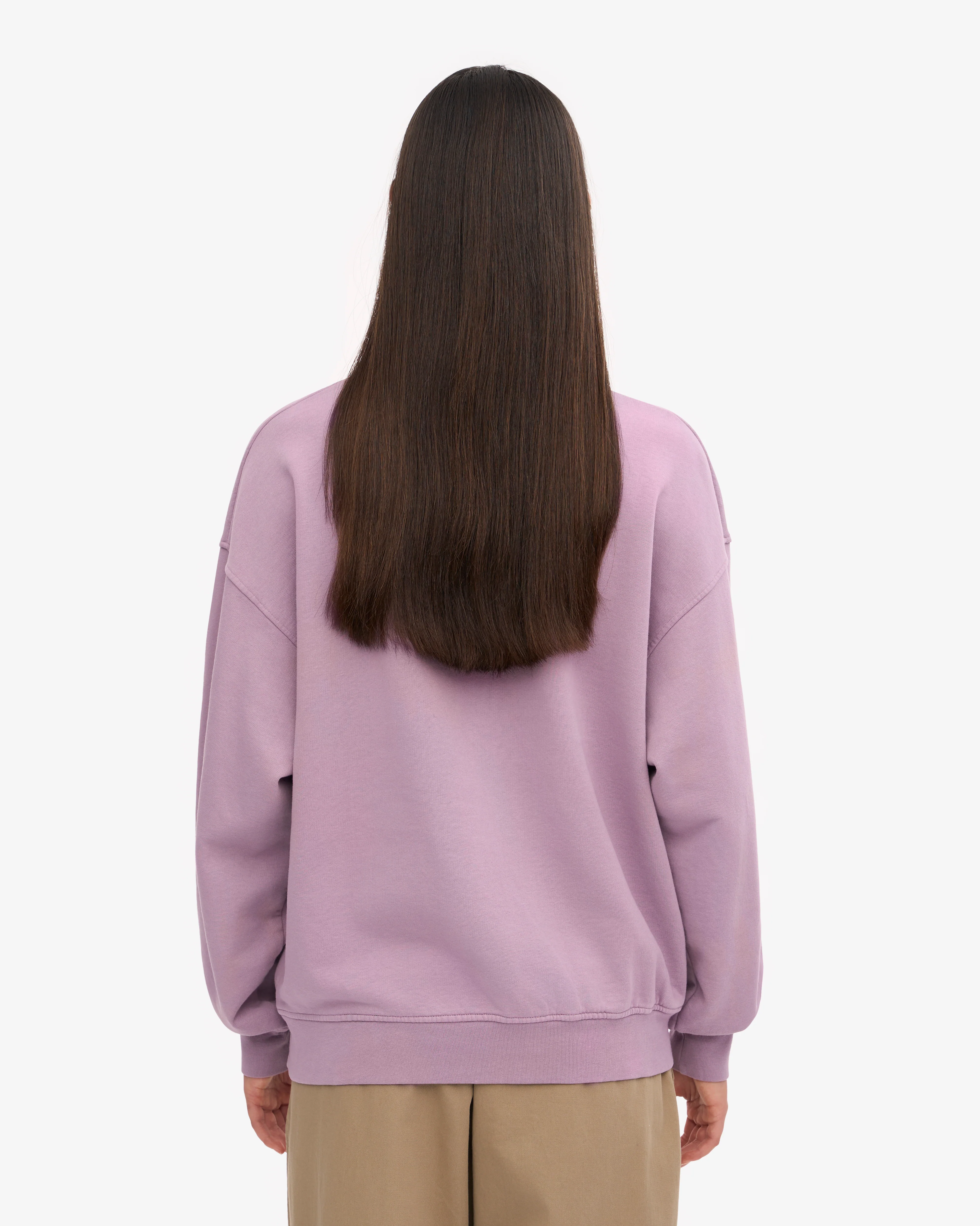 Organic Oversized Crew - Pearly Purple