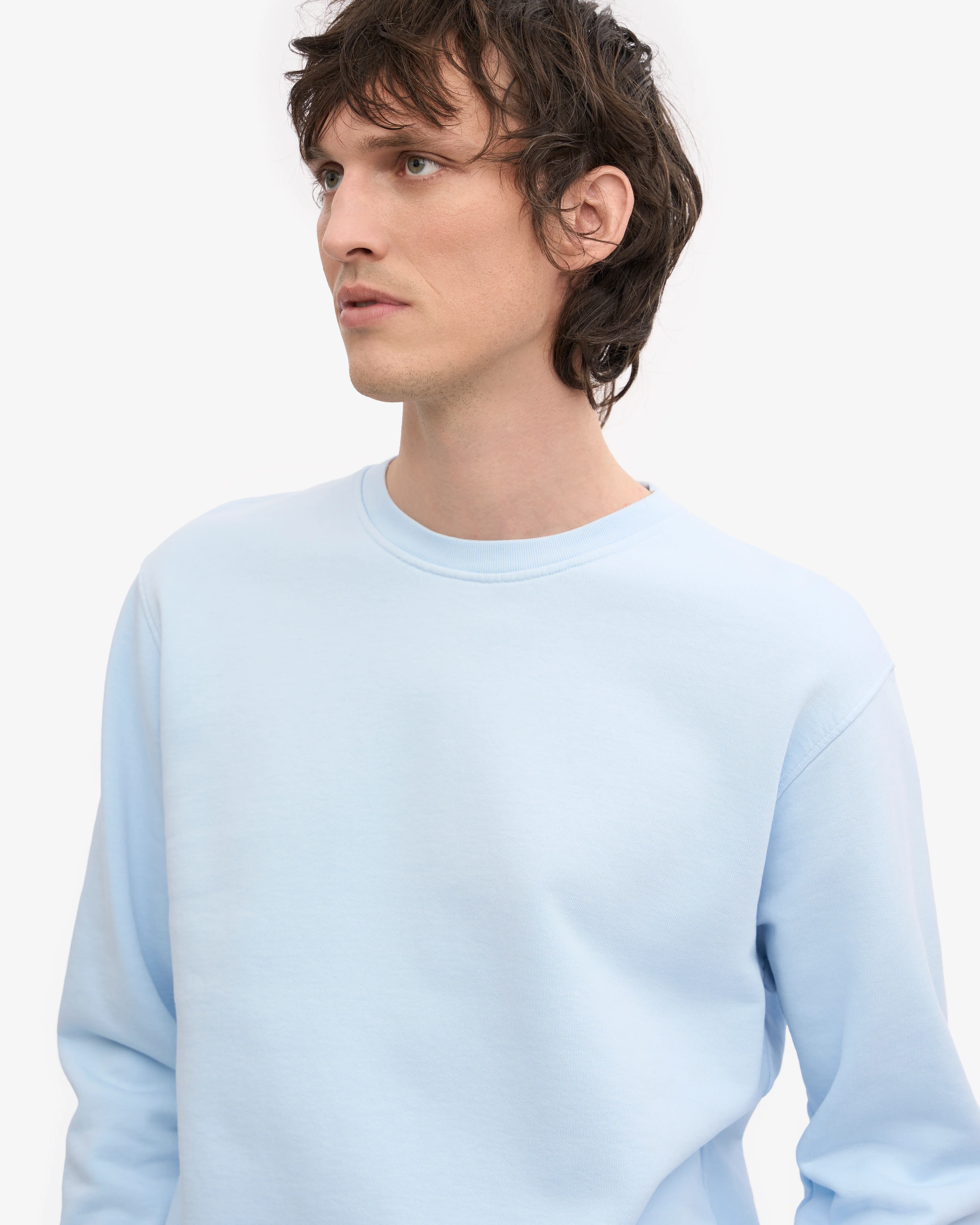 Classic Organic Crew - Polar Blue