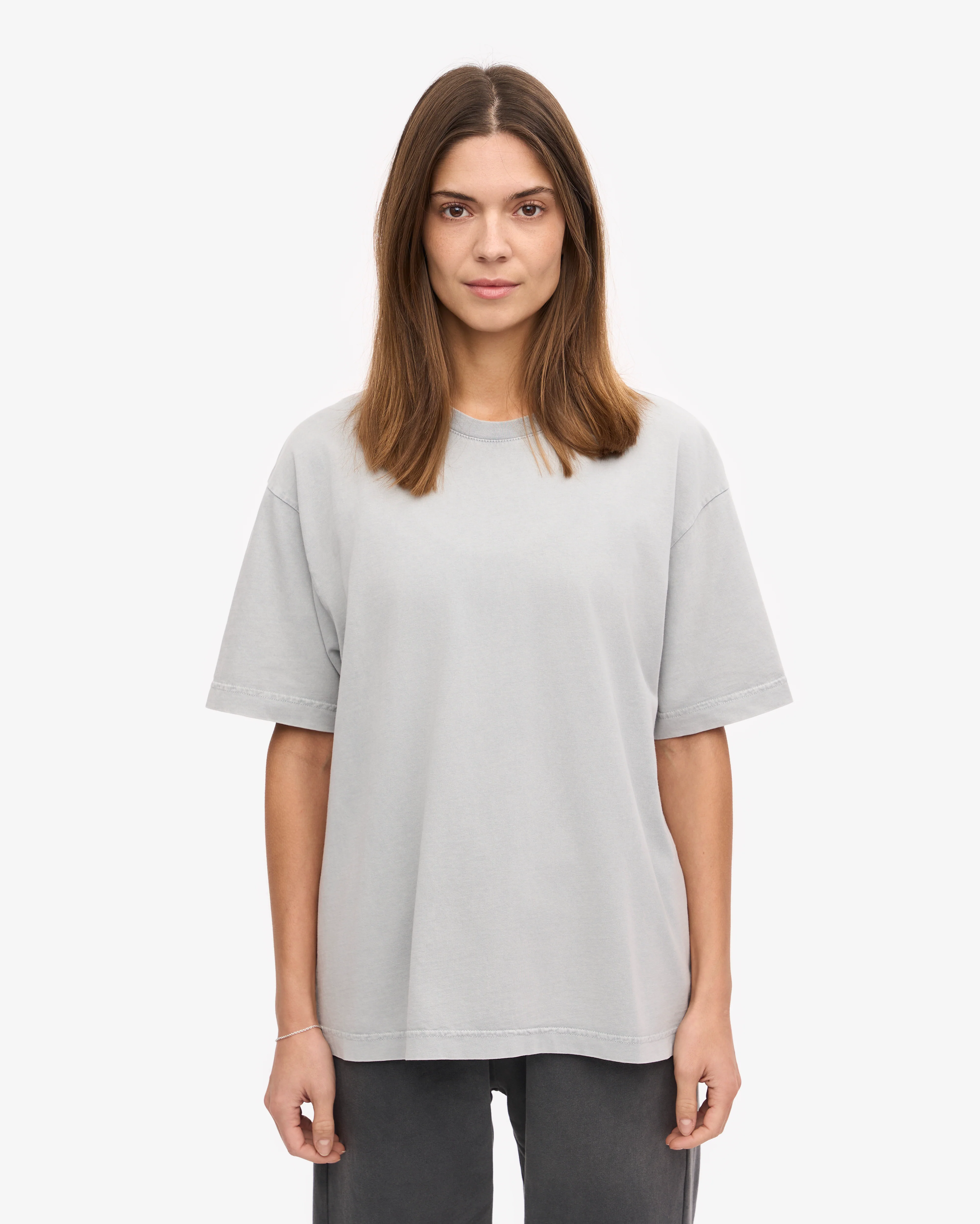 Oversized Organic T-Shirt - Faded Grey