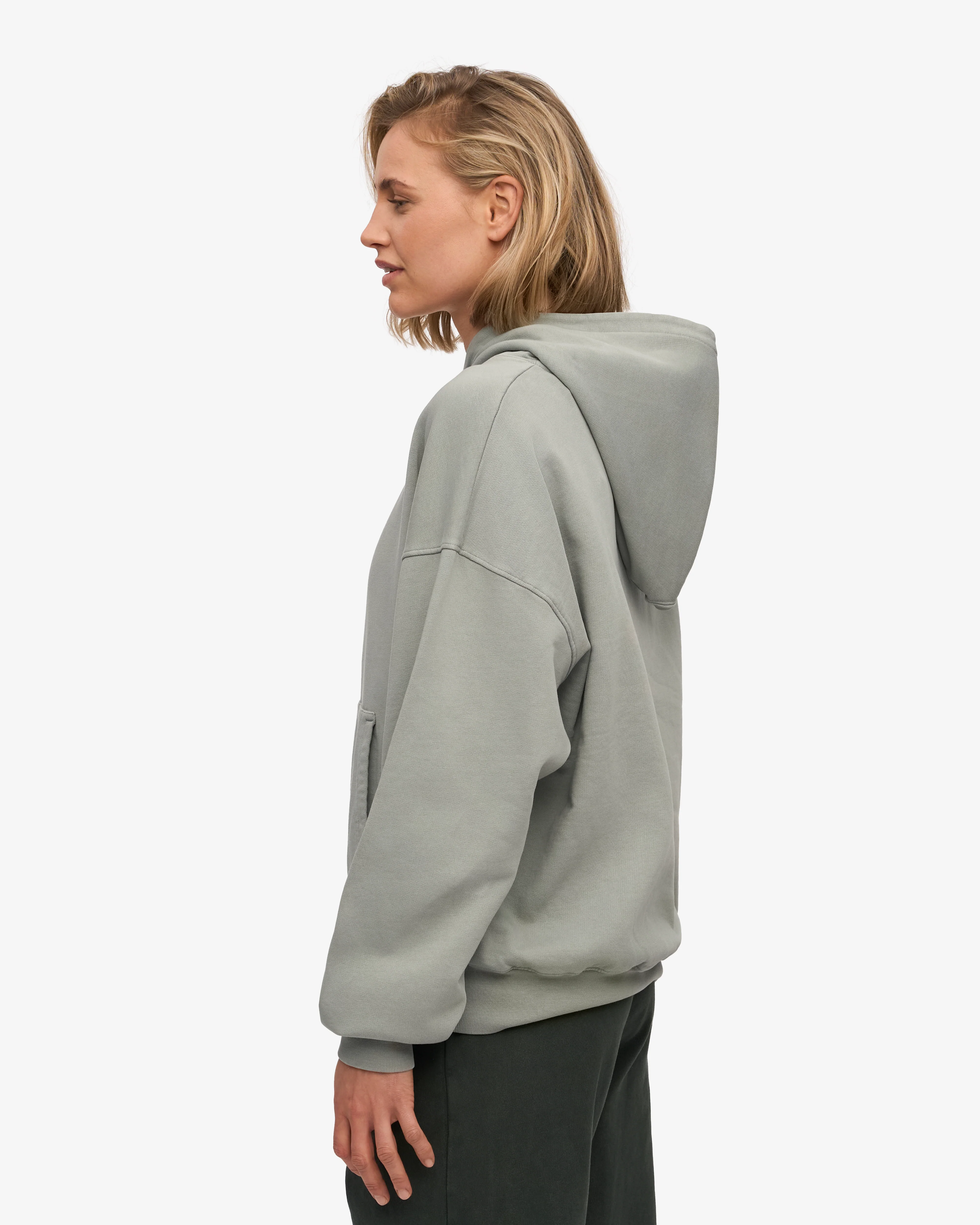 Organic Oversized Hood - Steel Blue