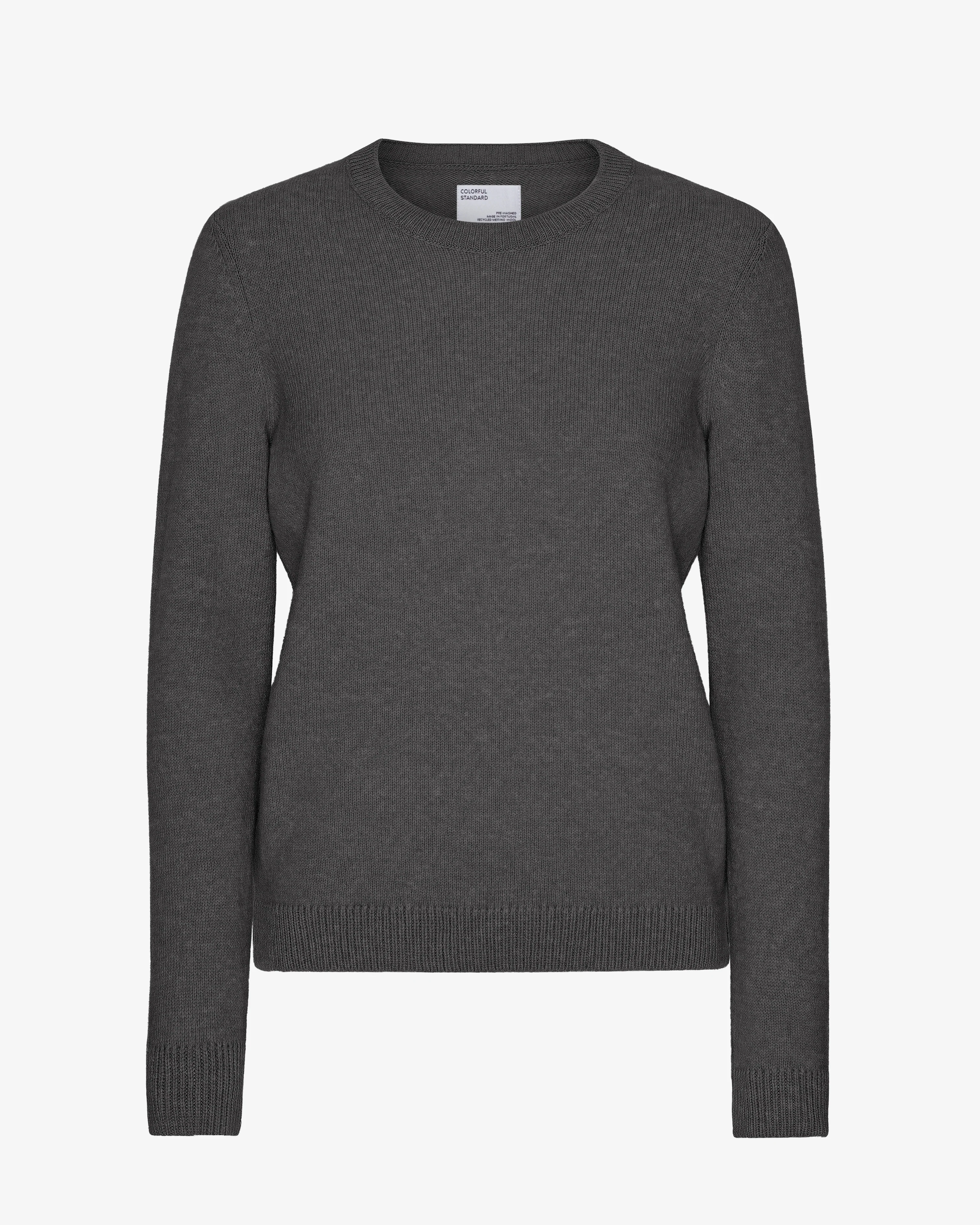 Women Classic Merino Wool Crew - Lava Grey