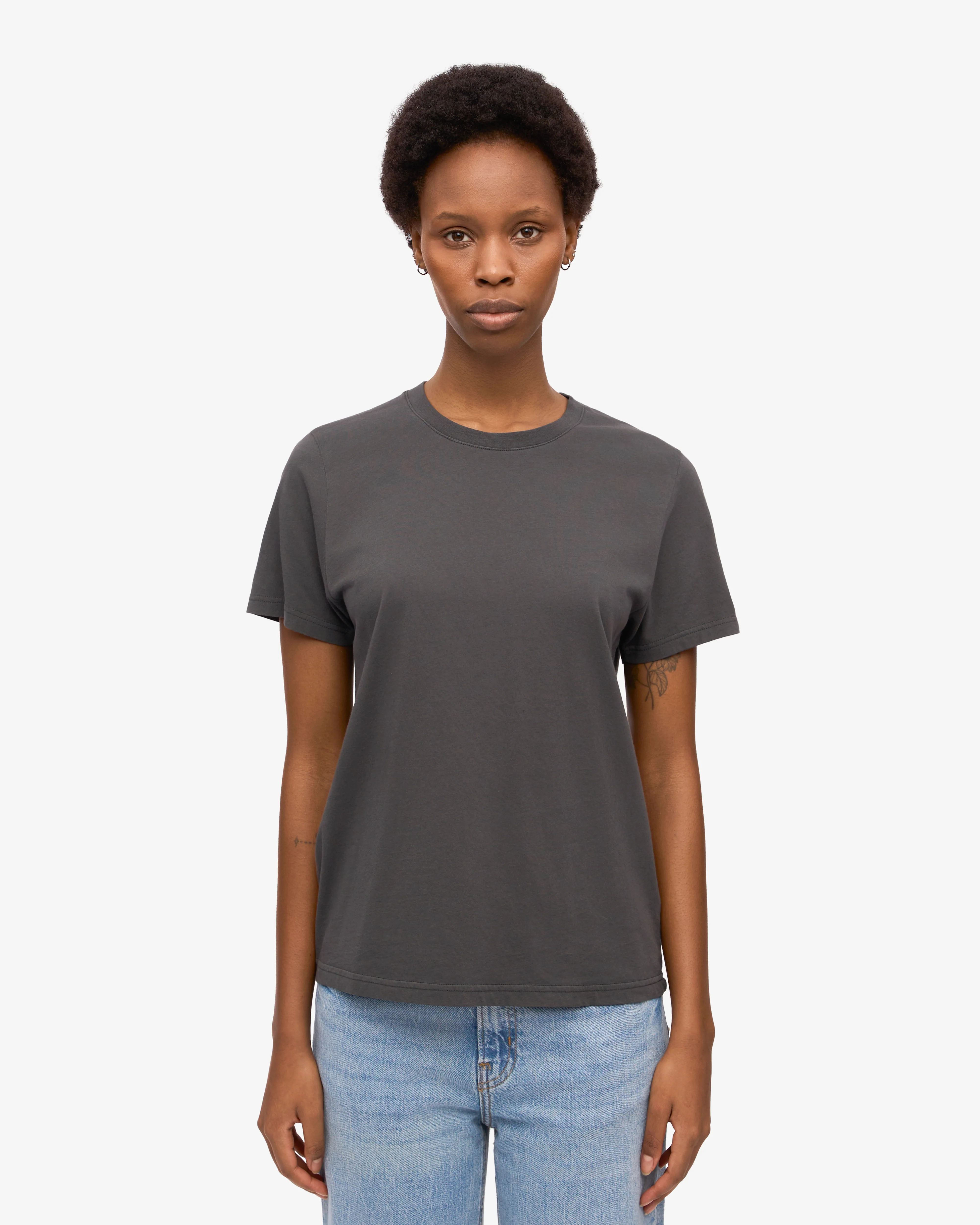 Women Light Organic Tee - Lava Grey