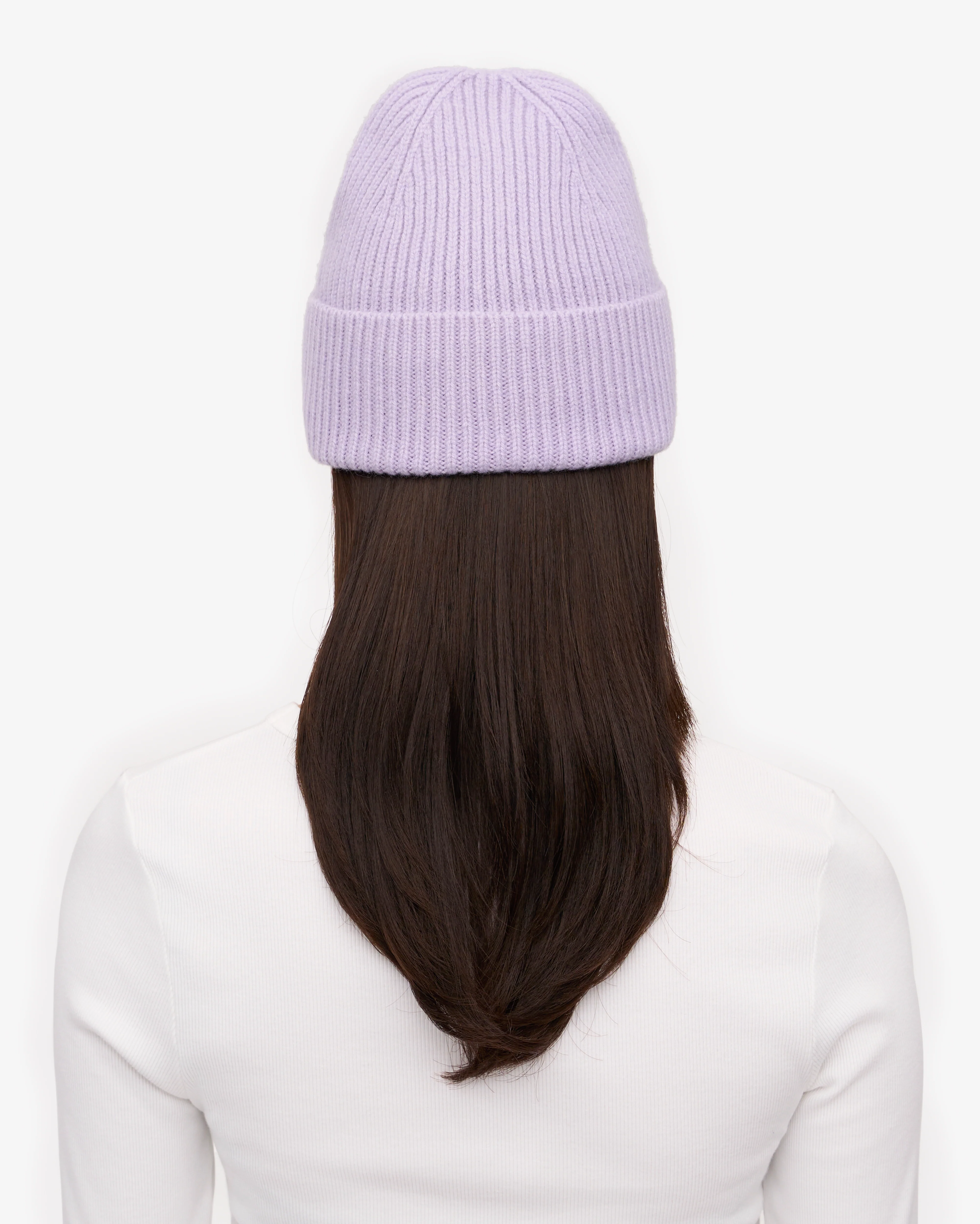 Merino Wool Beanie - Soft Lavender