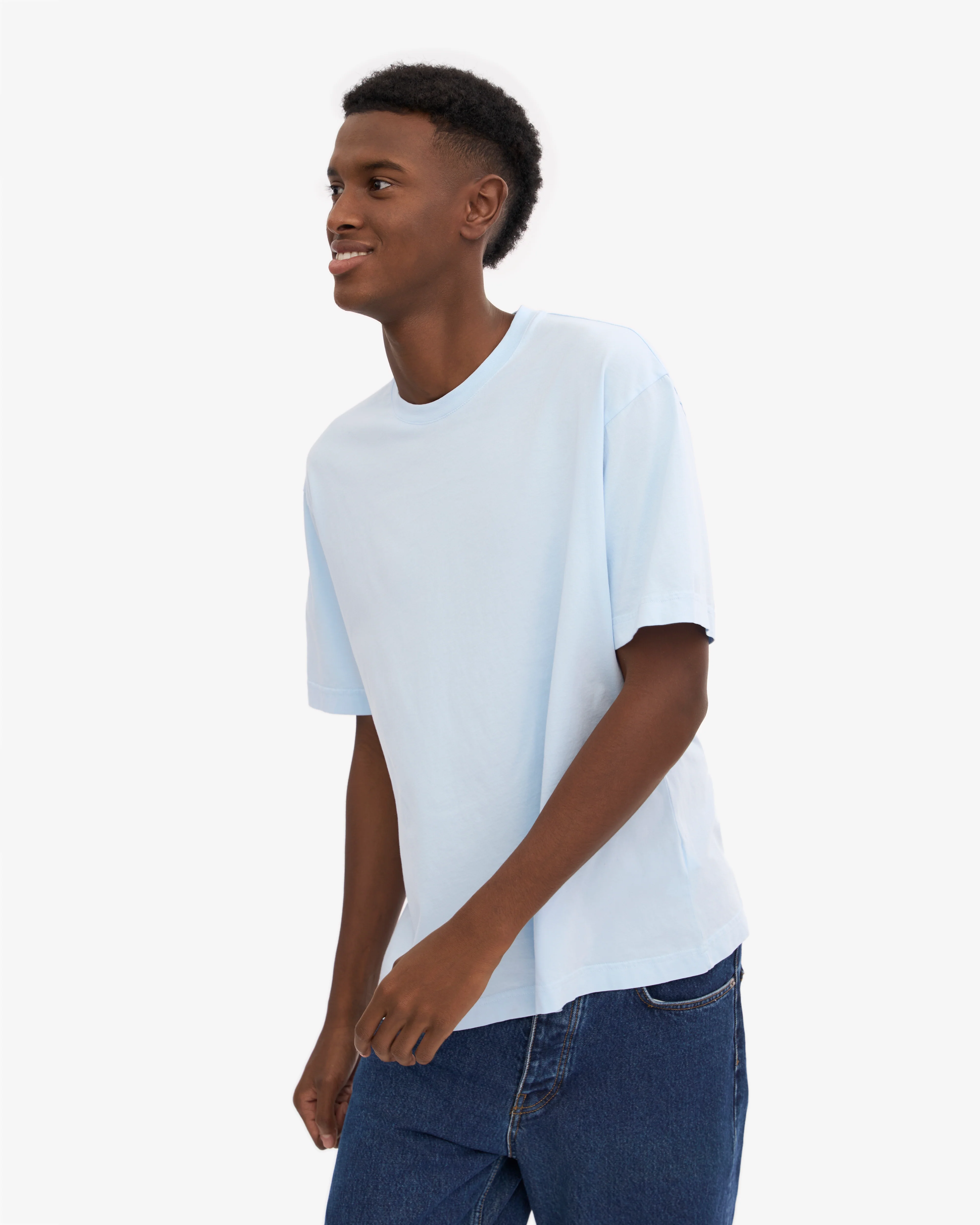 Oversized Organic T-Shirt - Polar Blue