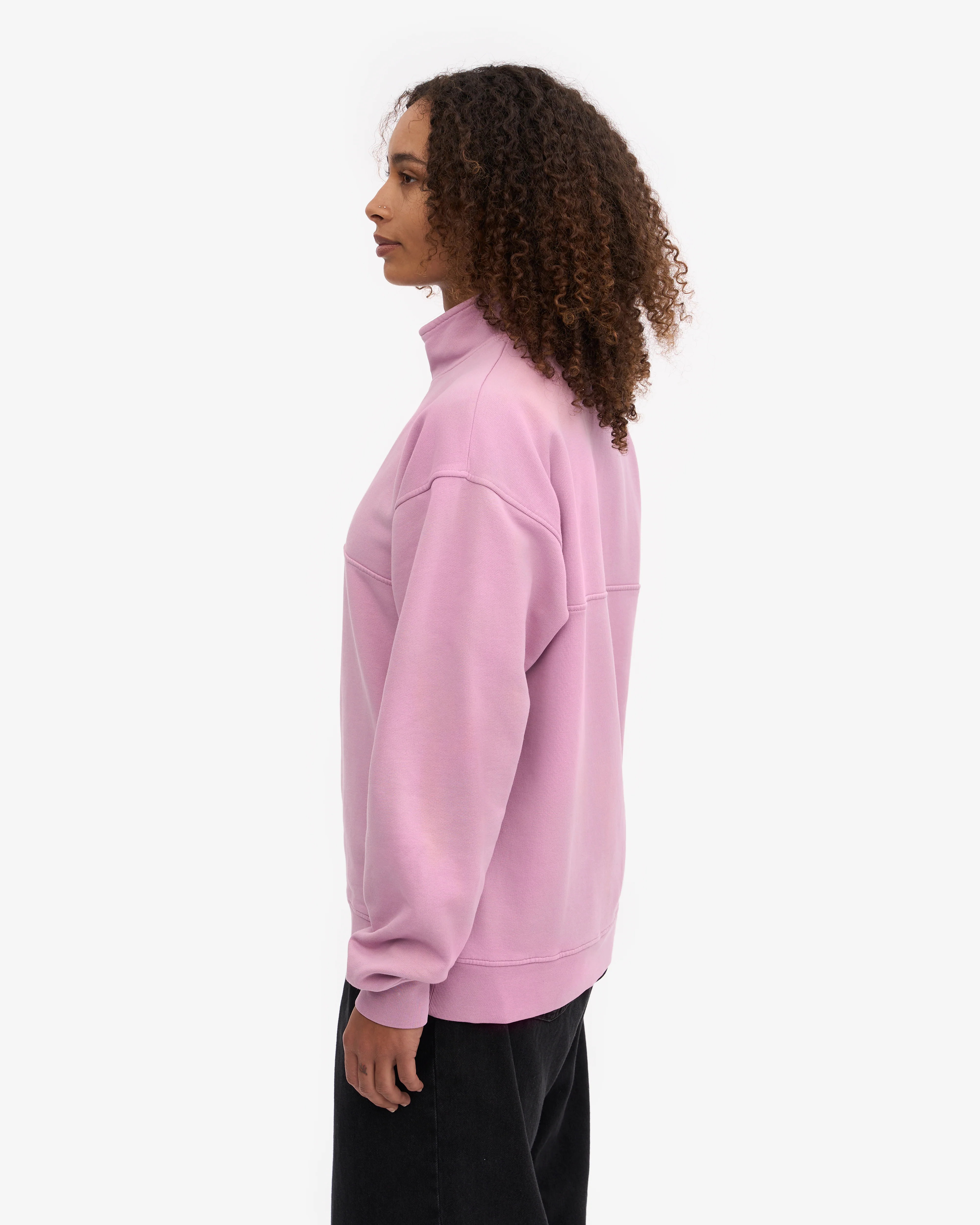 Organic Quarter Zip - Cherry Blossom