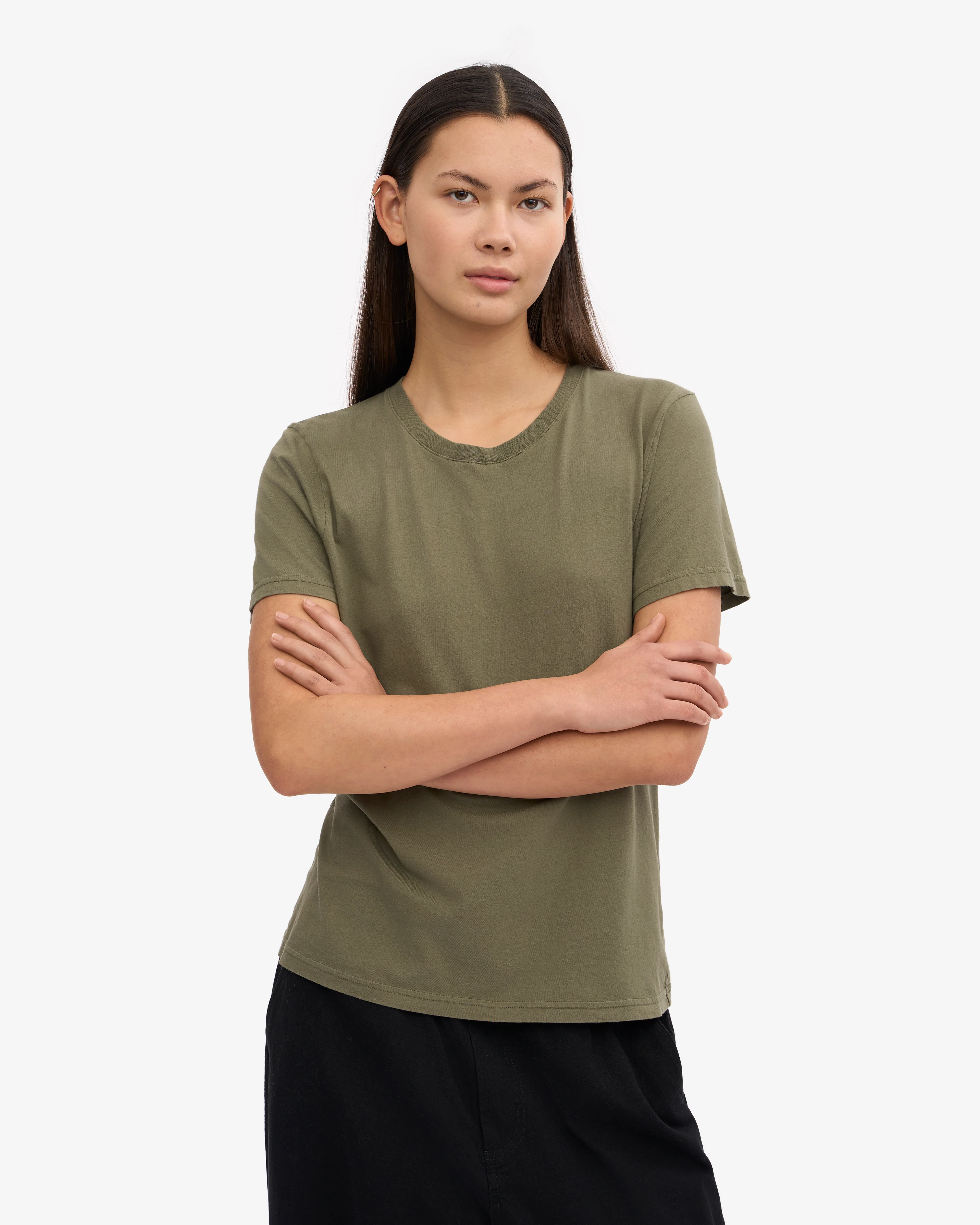 Women Light Organic Tee - Dusty Olive